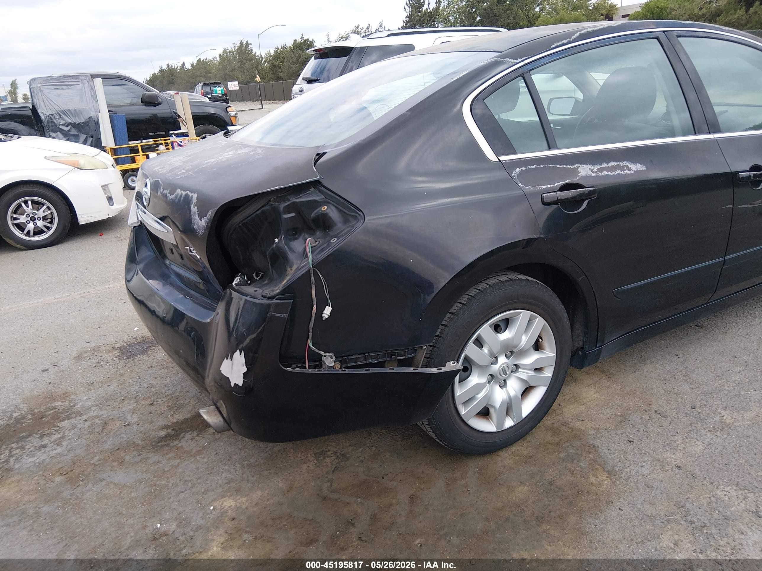 2012 Nissan Altima 2.5 S Black vin: 1N4AL2AP9CC222757