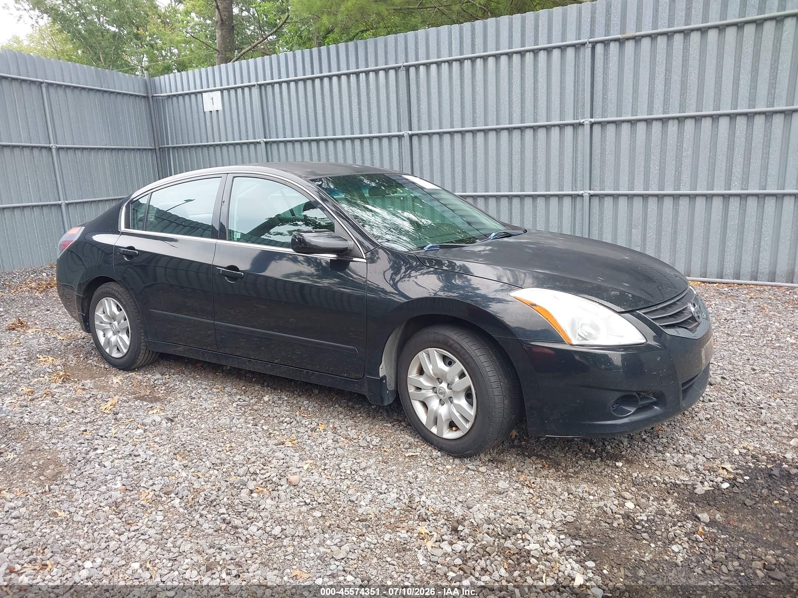 2012 Nissan Altima 2.5 S Black vin: 1N4AL2AP9CN423501