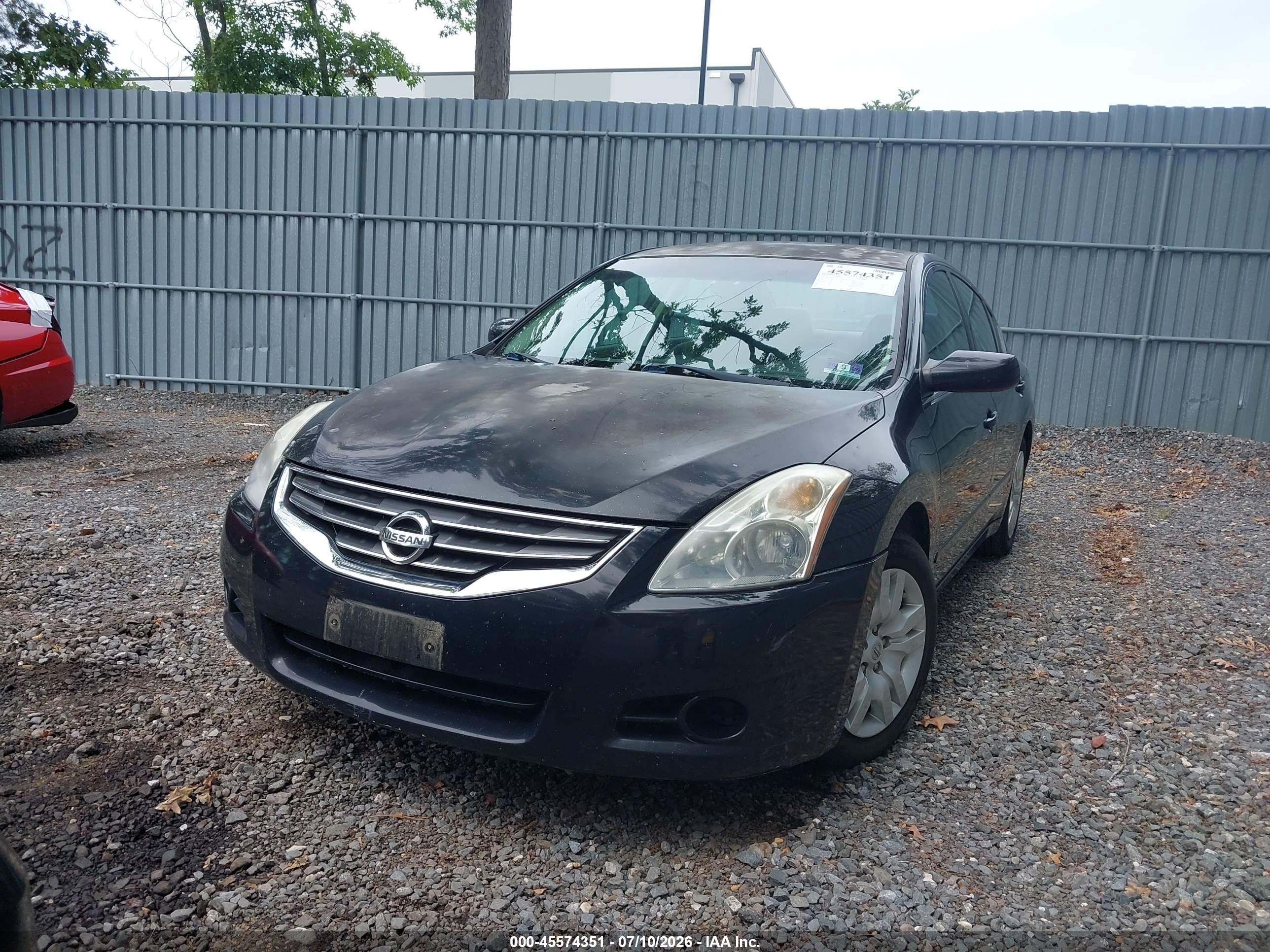 2012 Nissan Altima 2.5 S Black vin: 1N4AL2AP9CN423501