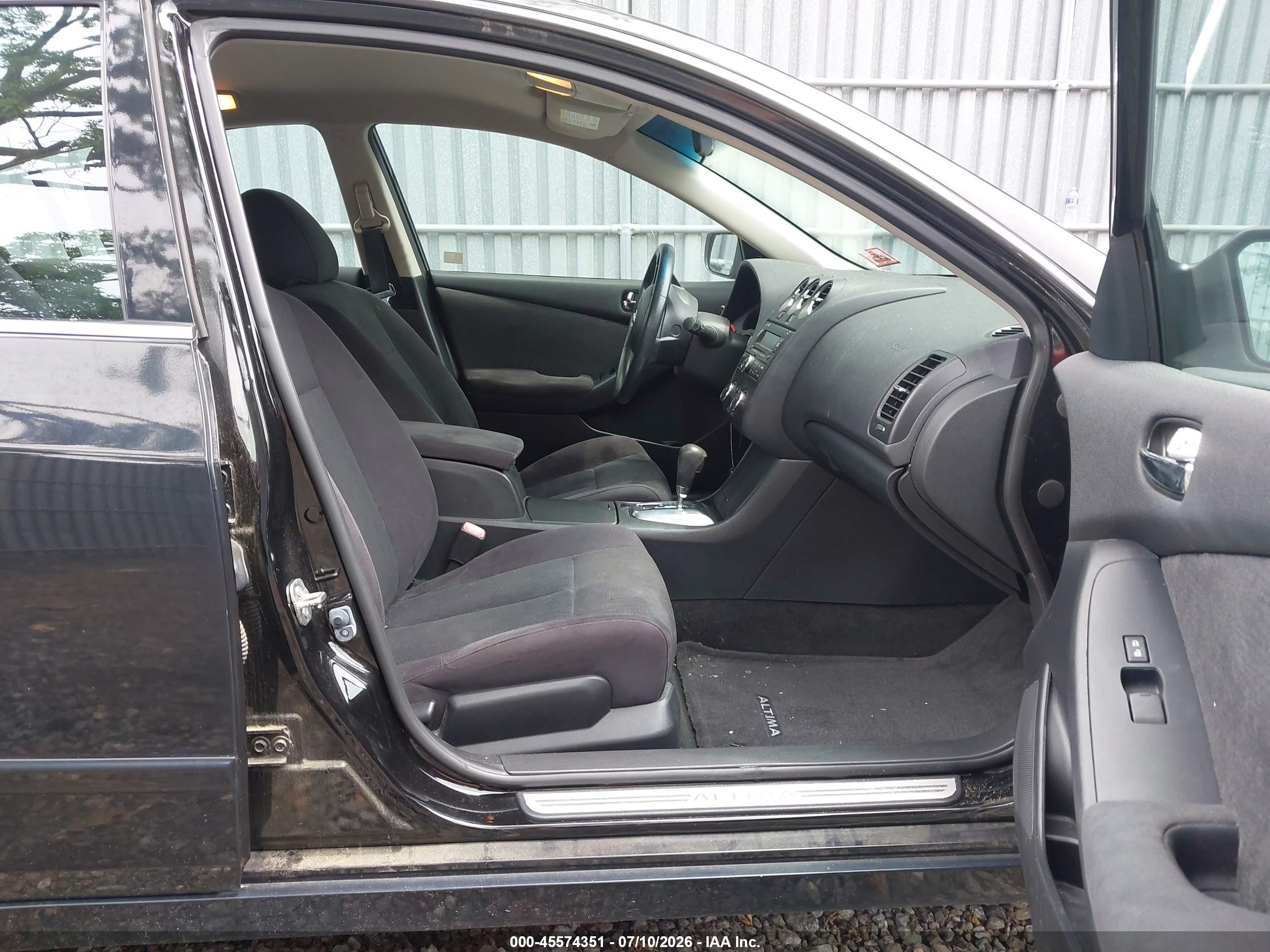 2012 Nissan Altima 2.5 S Black vin: 1N4AL2AP9CN423501