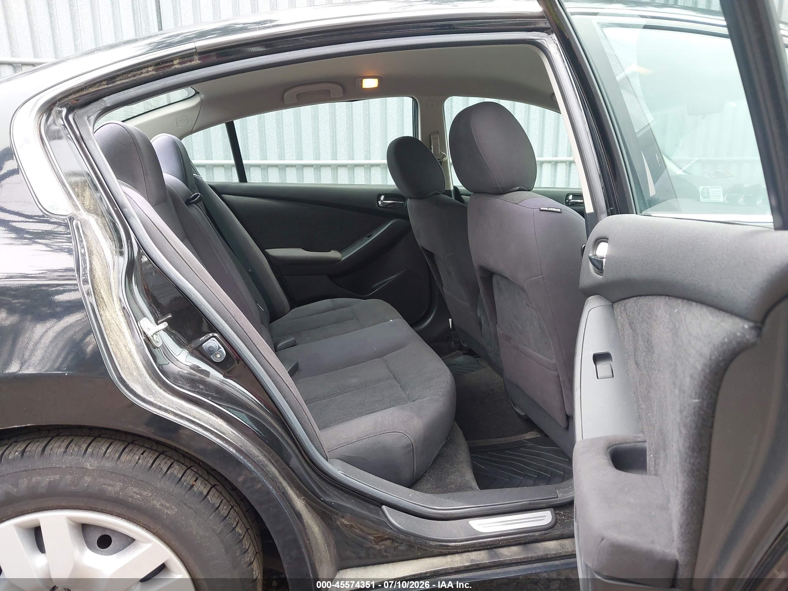 2012 Nissan Altima 2.5 S Black vin: 1N4AL2AP9CN423501