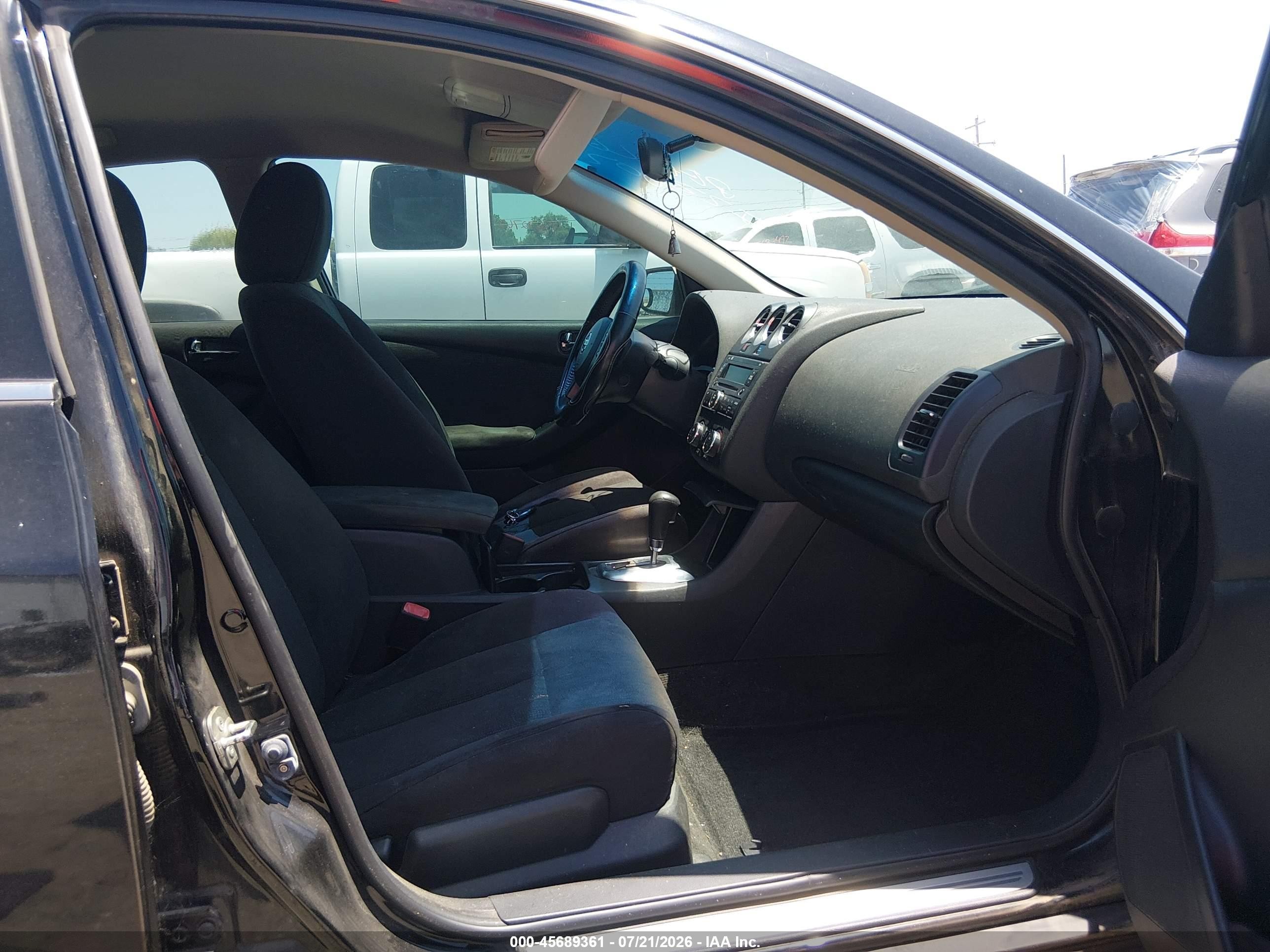 2012 Nissan Altima 2.5 S Black vin: 1N4AL2AP9CN429833