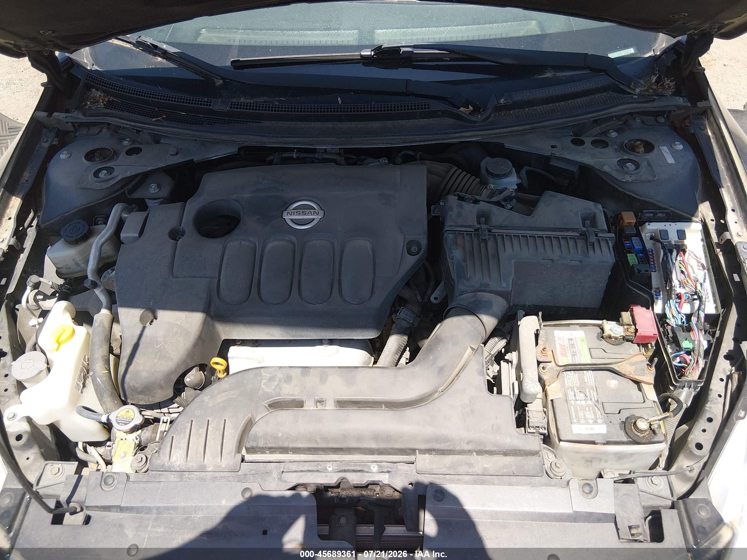 2012 Nissan Altima 2.5 S Black vin: 1N4AL2AP9CN429833