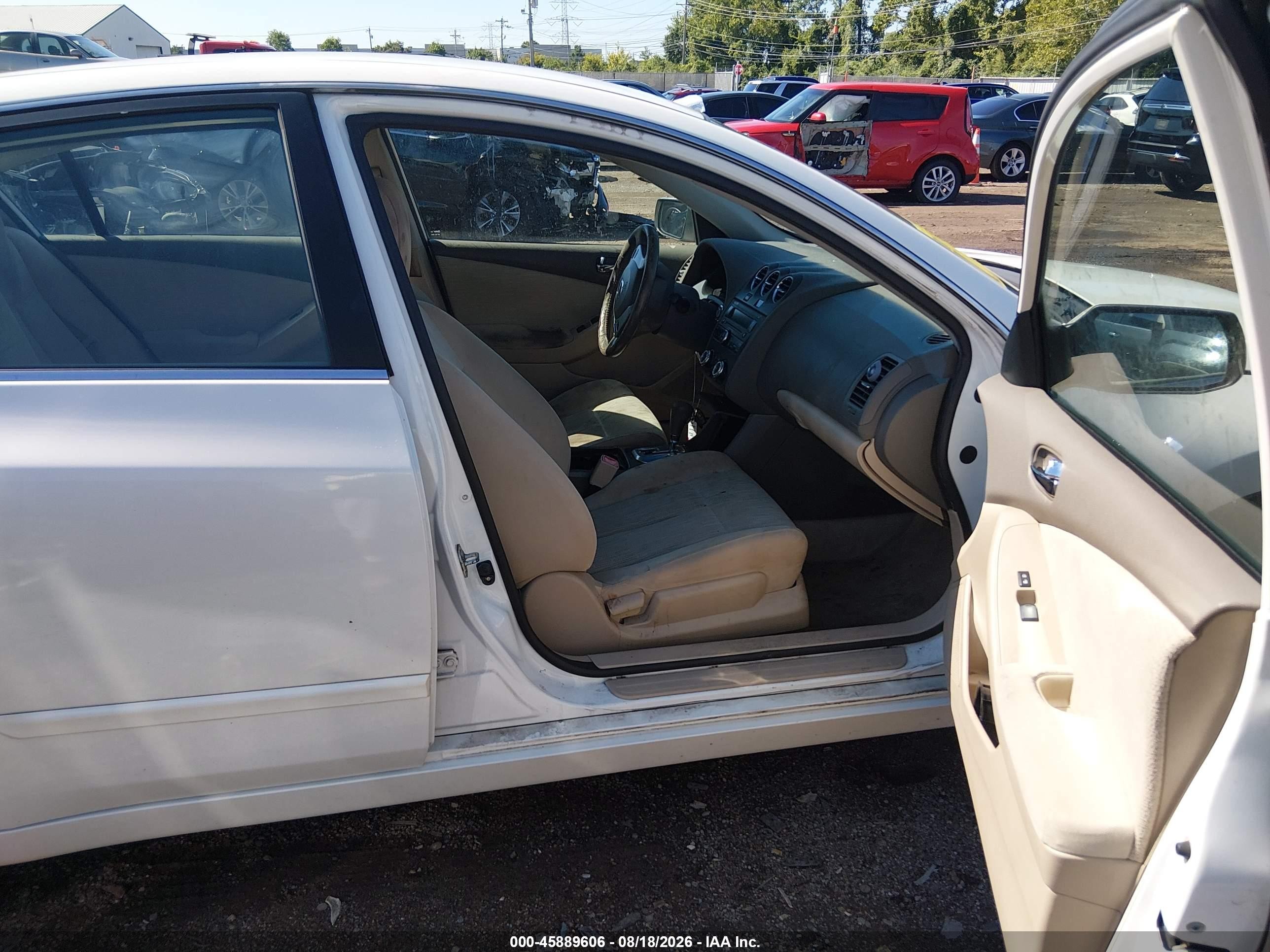 2012 Nissan Altima 2.5 S White vin: 1N4AL2AP9CN439553