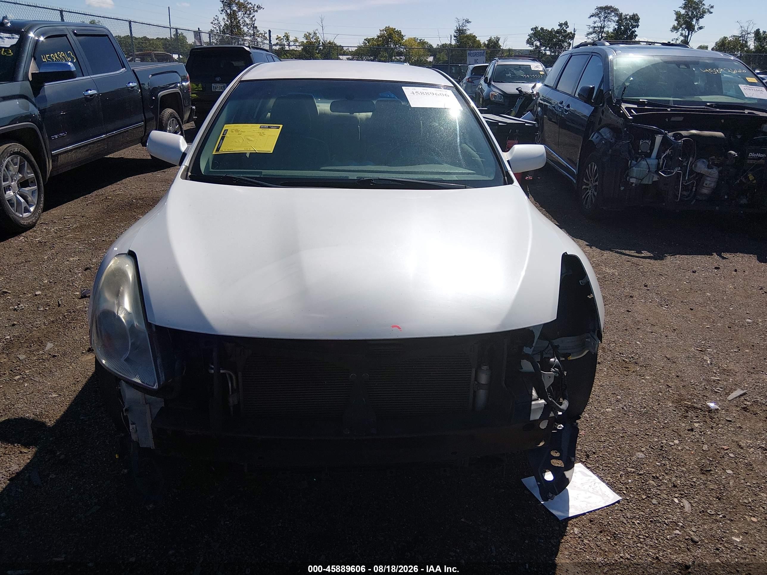 2012 Nissan Altima 2.5 S White vin: 1N4AL2AP9CN439553