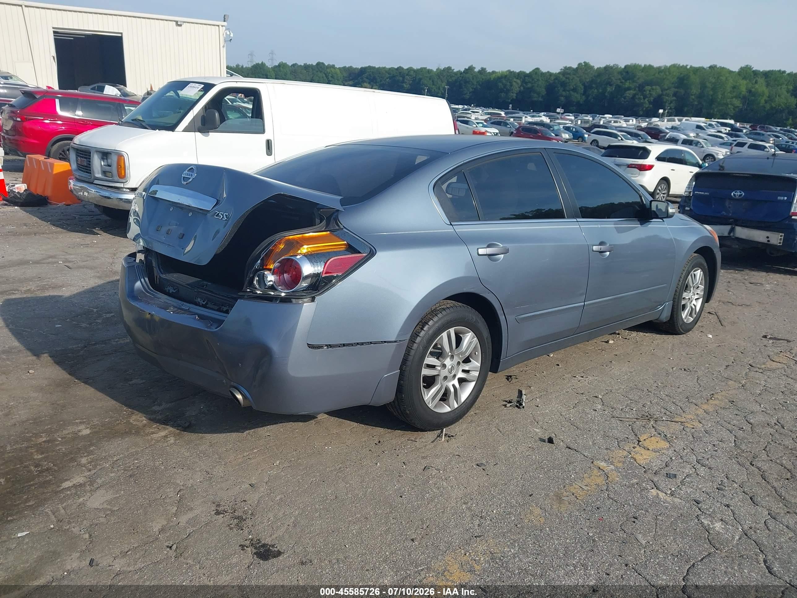 2012 Nissan Altima 2.5 S Light Blue vin: 1N4AL2AP9CN440167