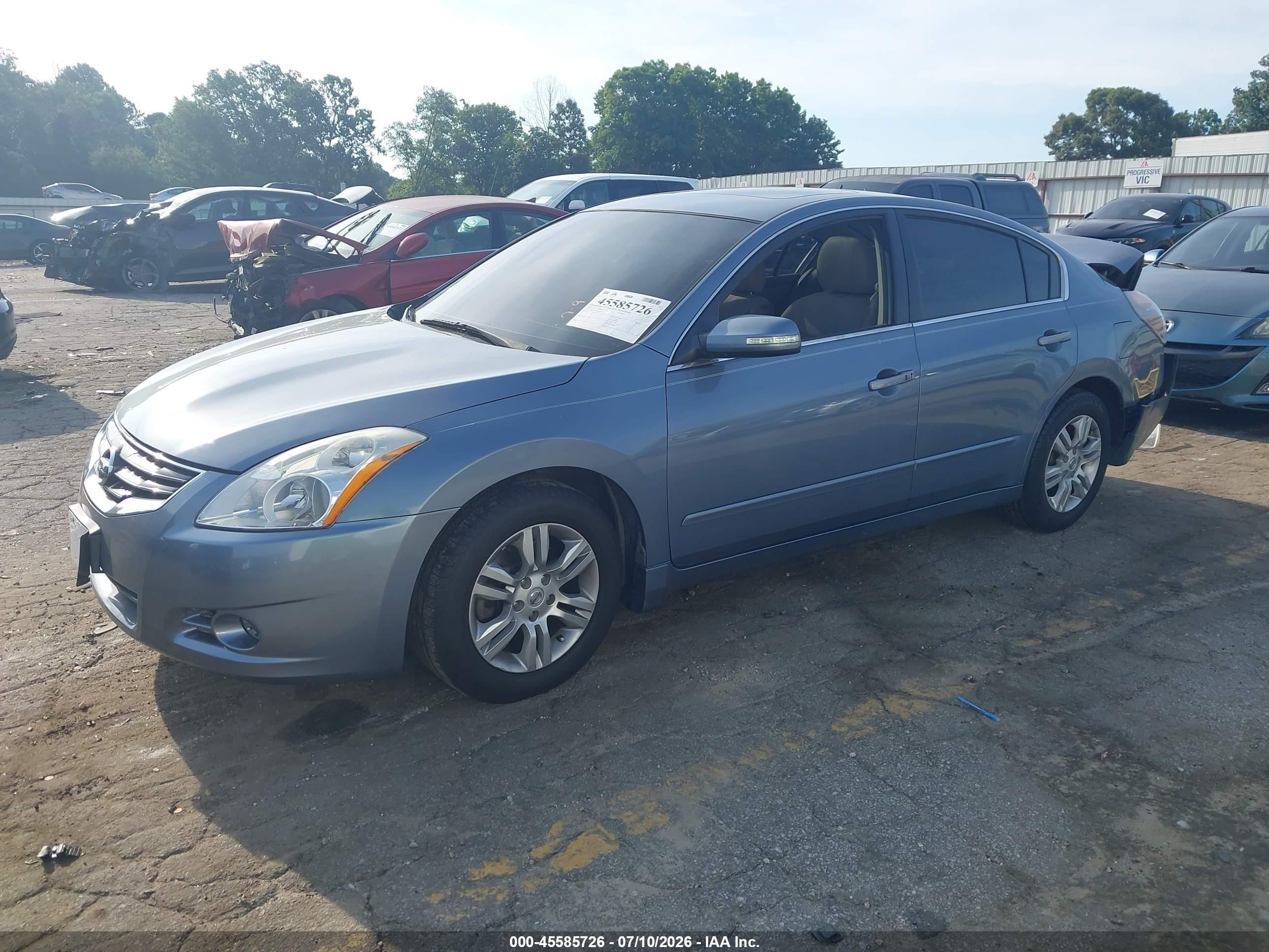 2012 Nissan Altima 2.5 S Light Blue vin: 1N4AL2AP9CN440167
