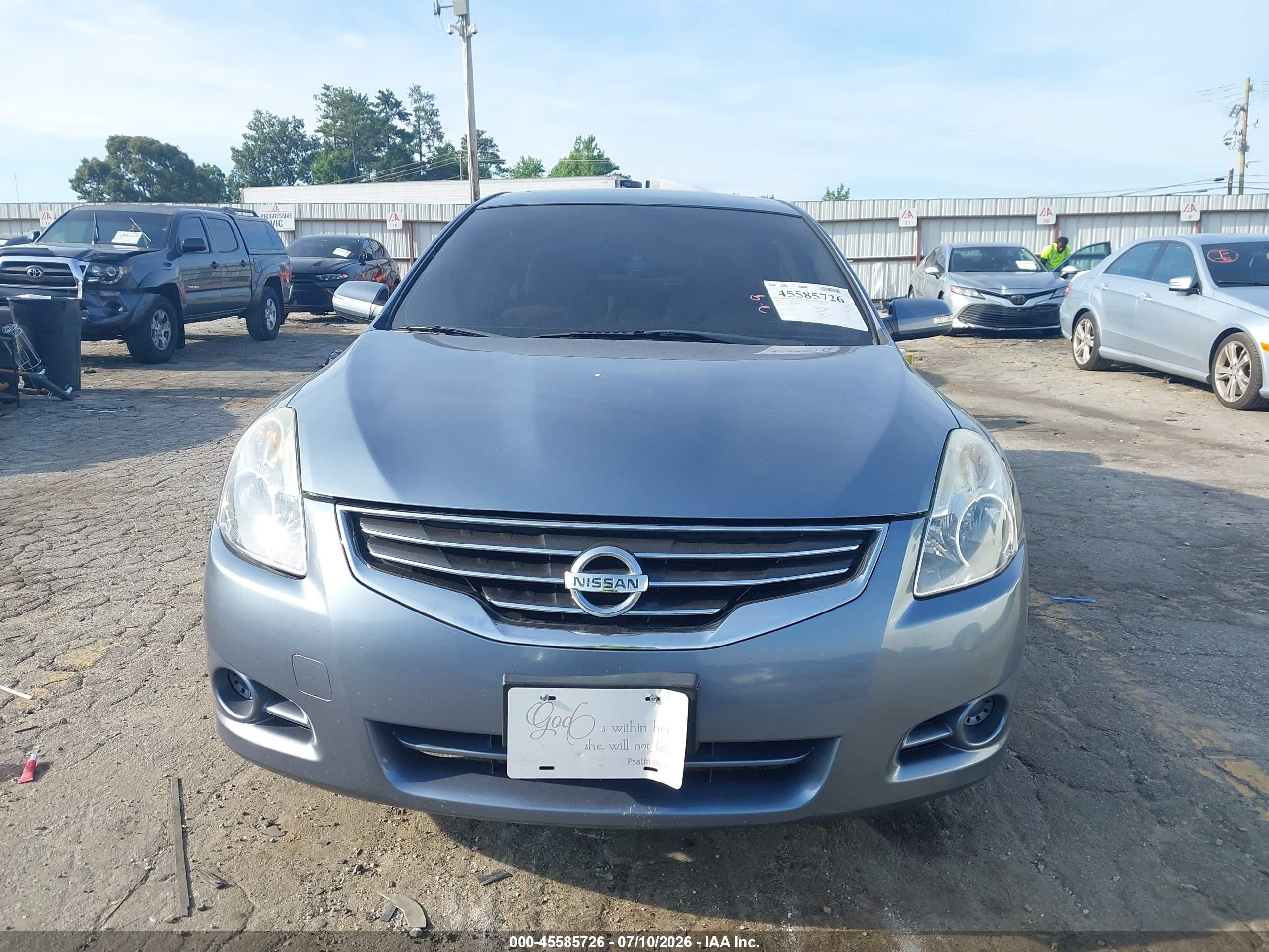 2012 Nissan Altima 2.5 S Light Blue vin: 1N4AL2AP9CN440167