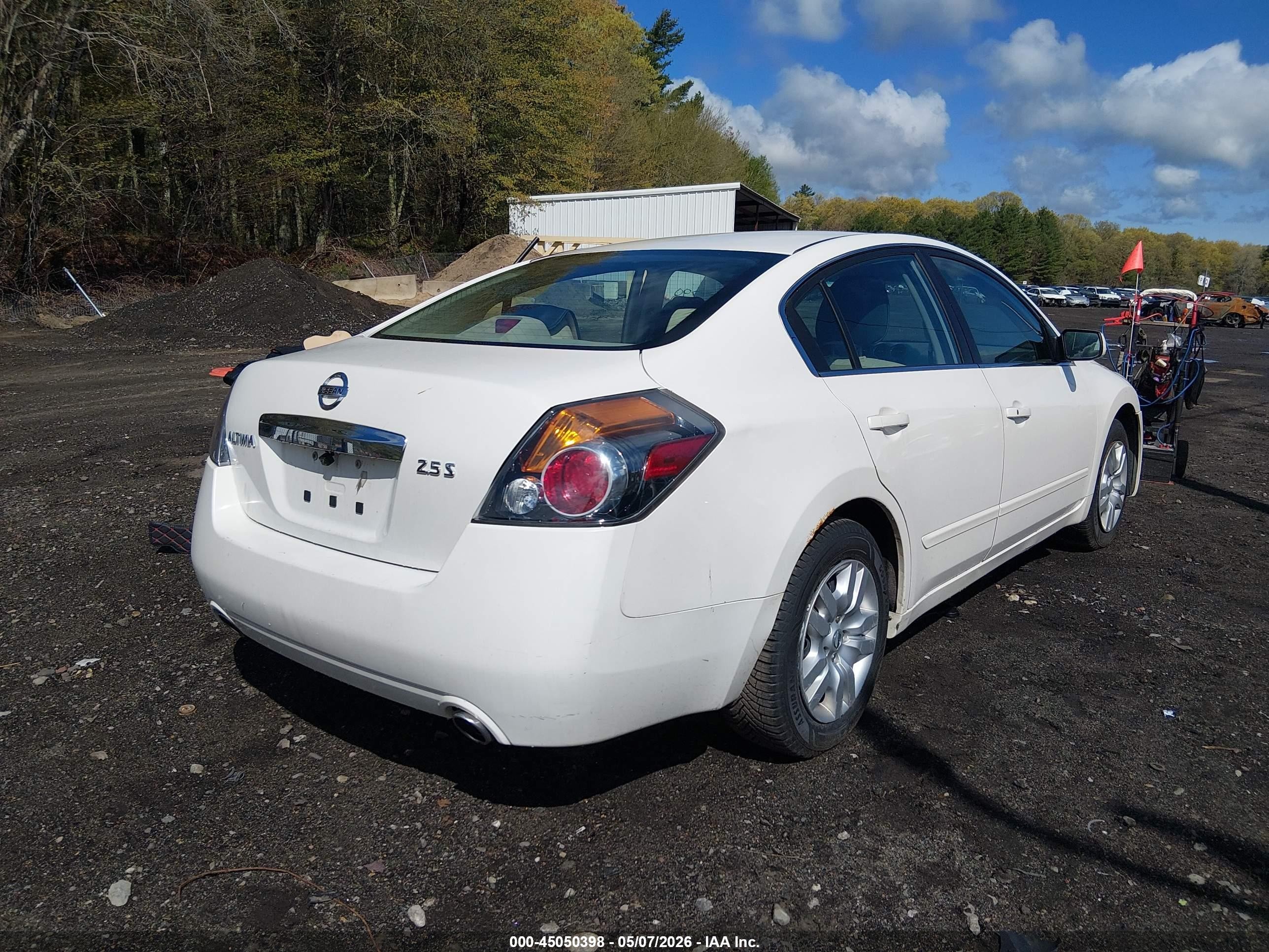 2012 Nissan Altima 2.5 S Белый vin: 1N4AL2AP9CN449256