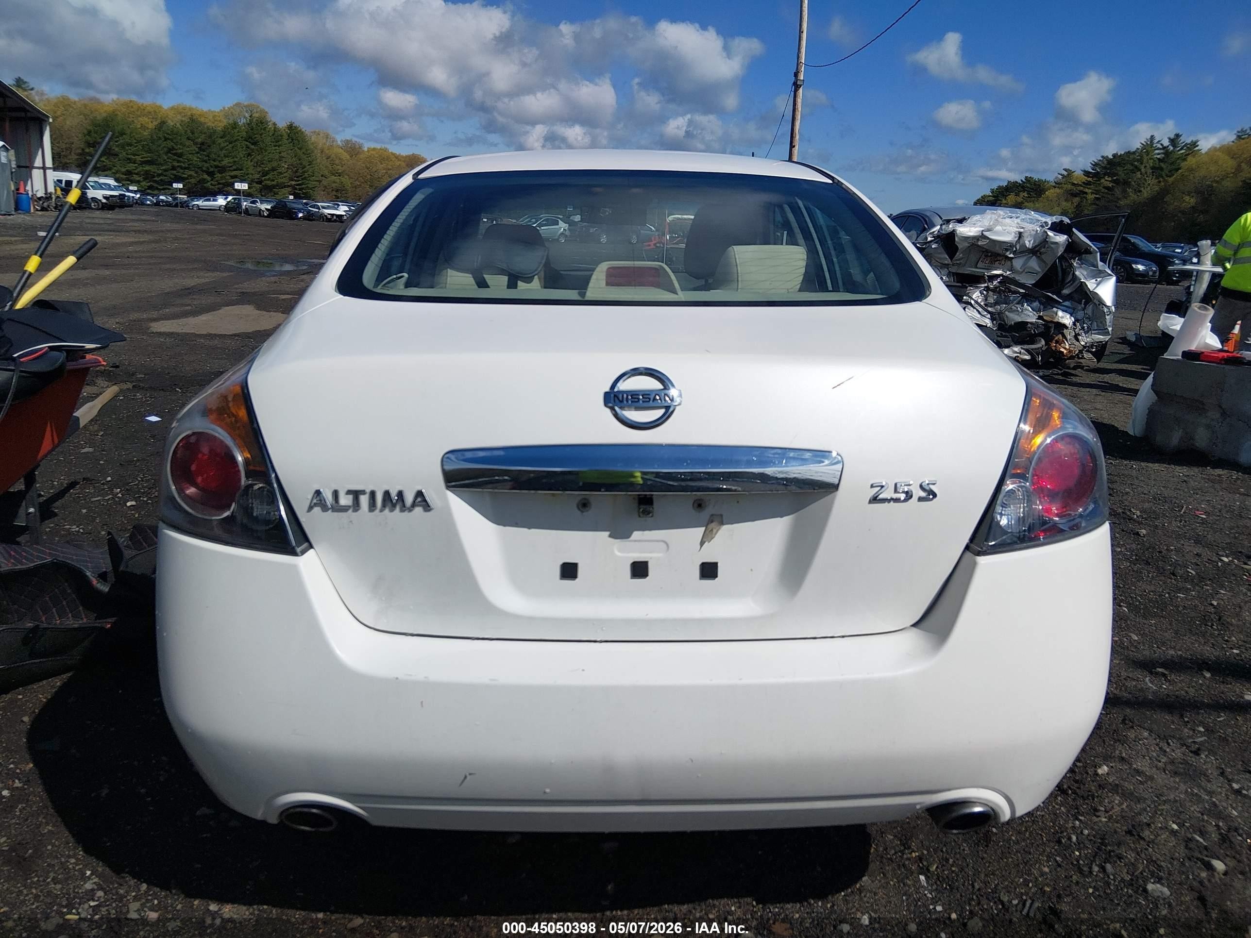 2012 Nissan Altima 2.5 S Белый vin: 1N4AL2AP9CN449256