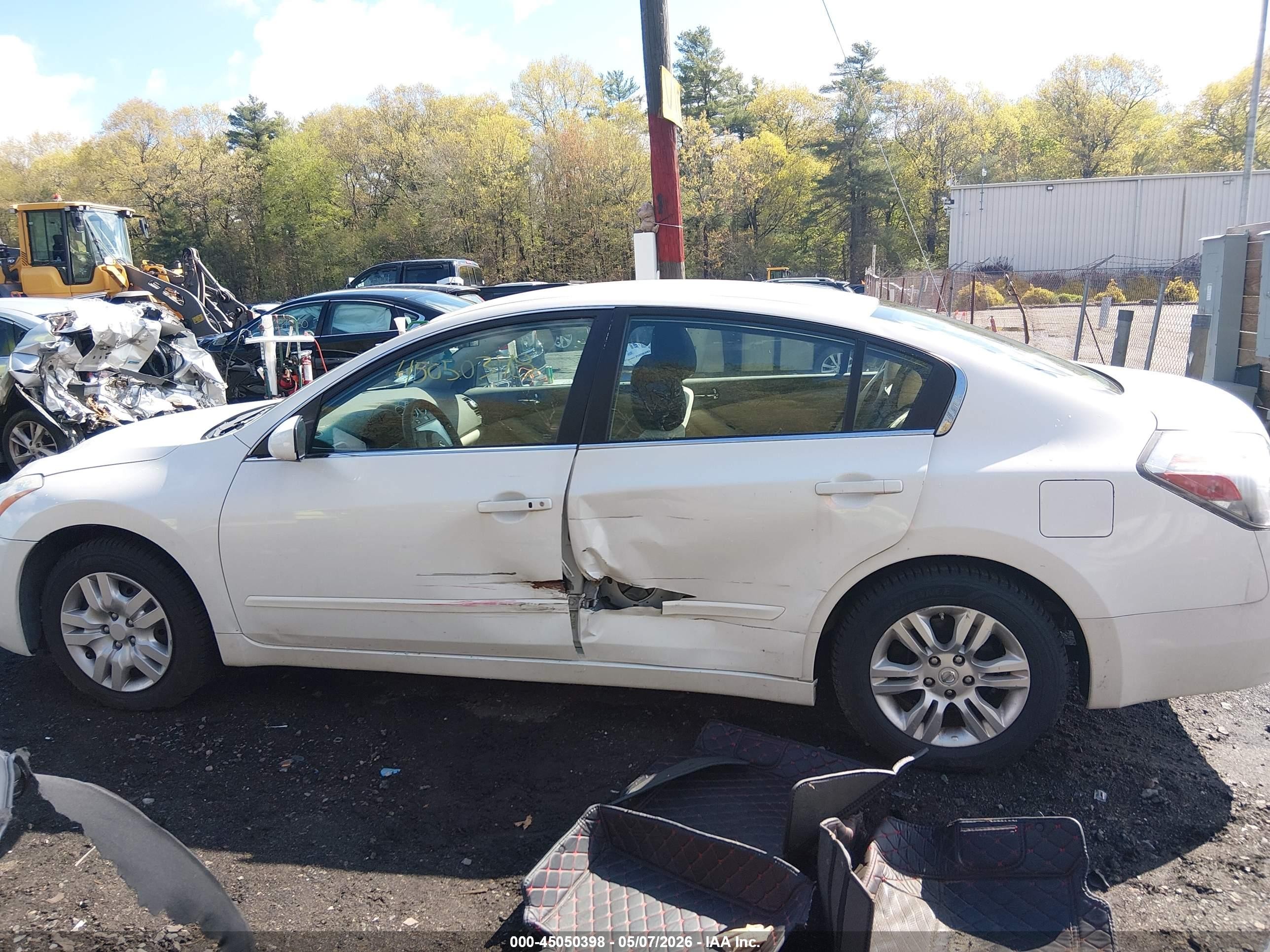 2012 Nissan Altima 2.5 S Белый vin: 1N4AL2AP9CN449256