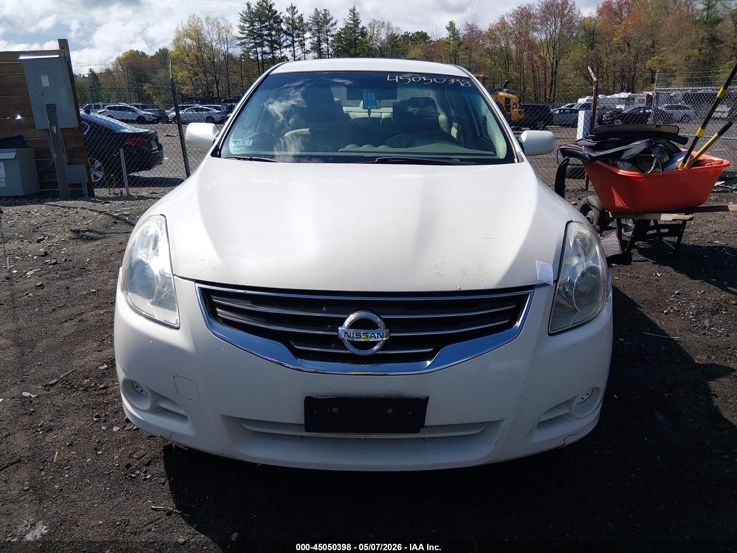 2012 Nissan Altima 2.5 S Белый vin: 1N4AL2AP9CN449256