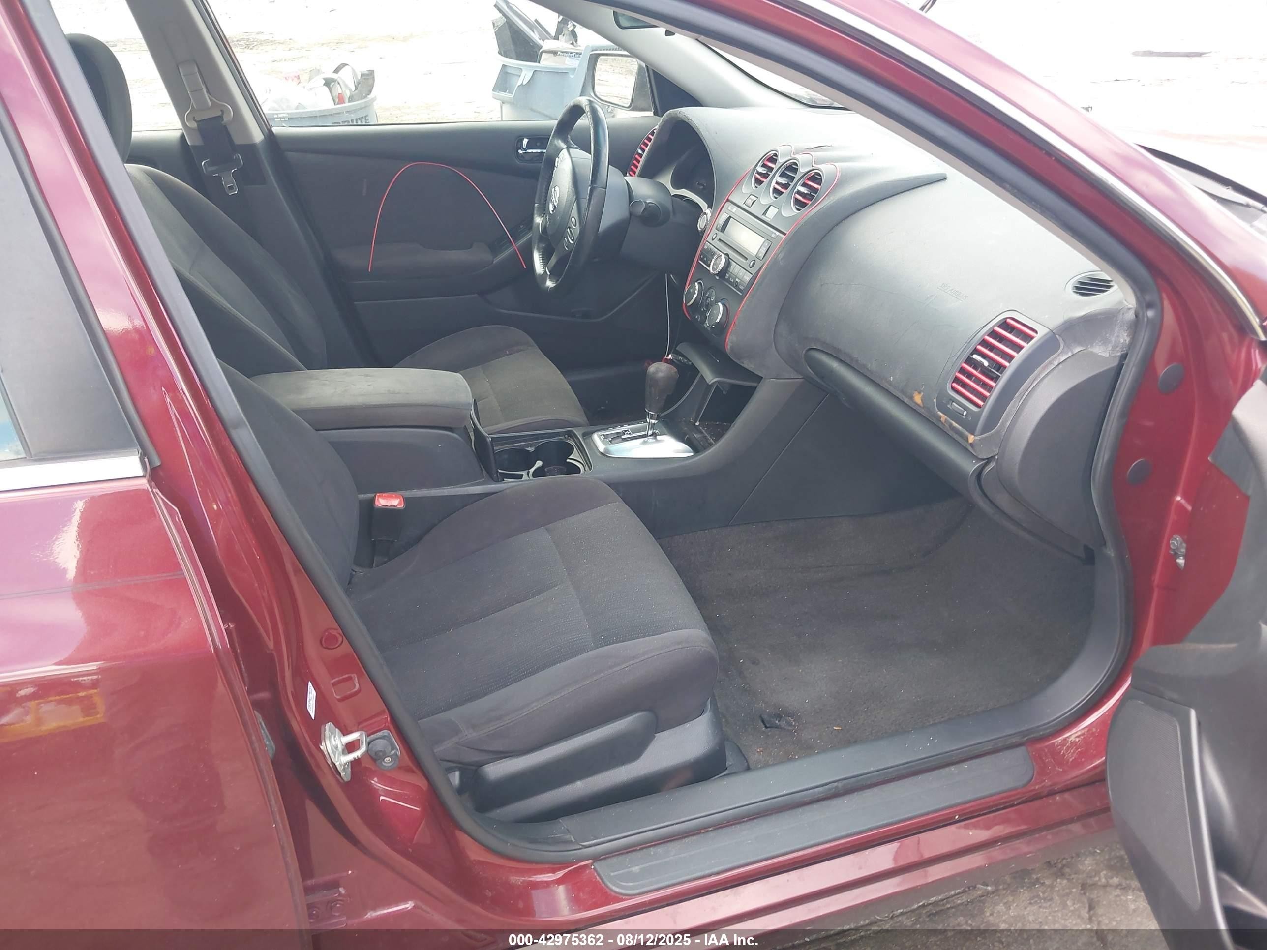 2012 Nissan Altima 2.5 S Темно-бордовый vin: 1N4AL2AP9CN457387