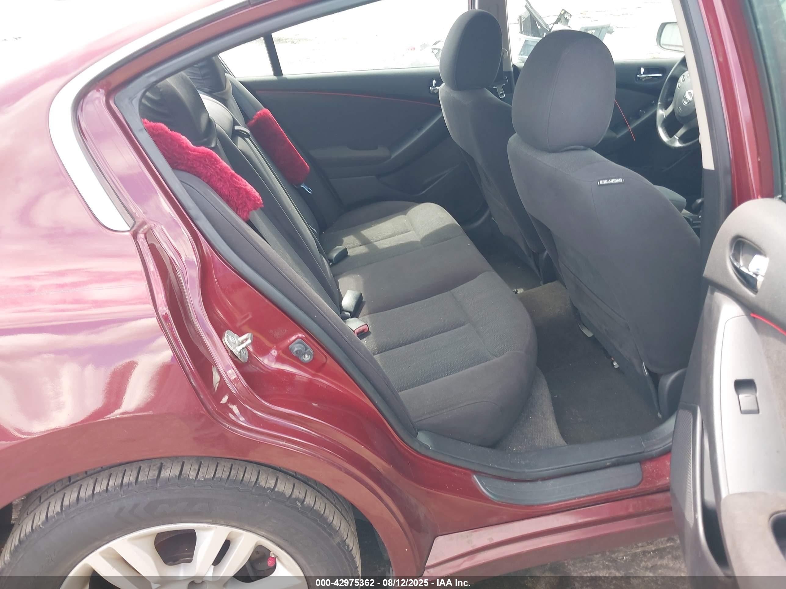 2012 Nissan Altima 2.5 S Темно-бордовый vin: 1N4AL2AP9CN457387