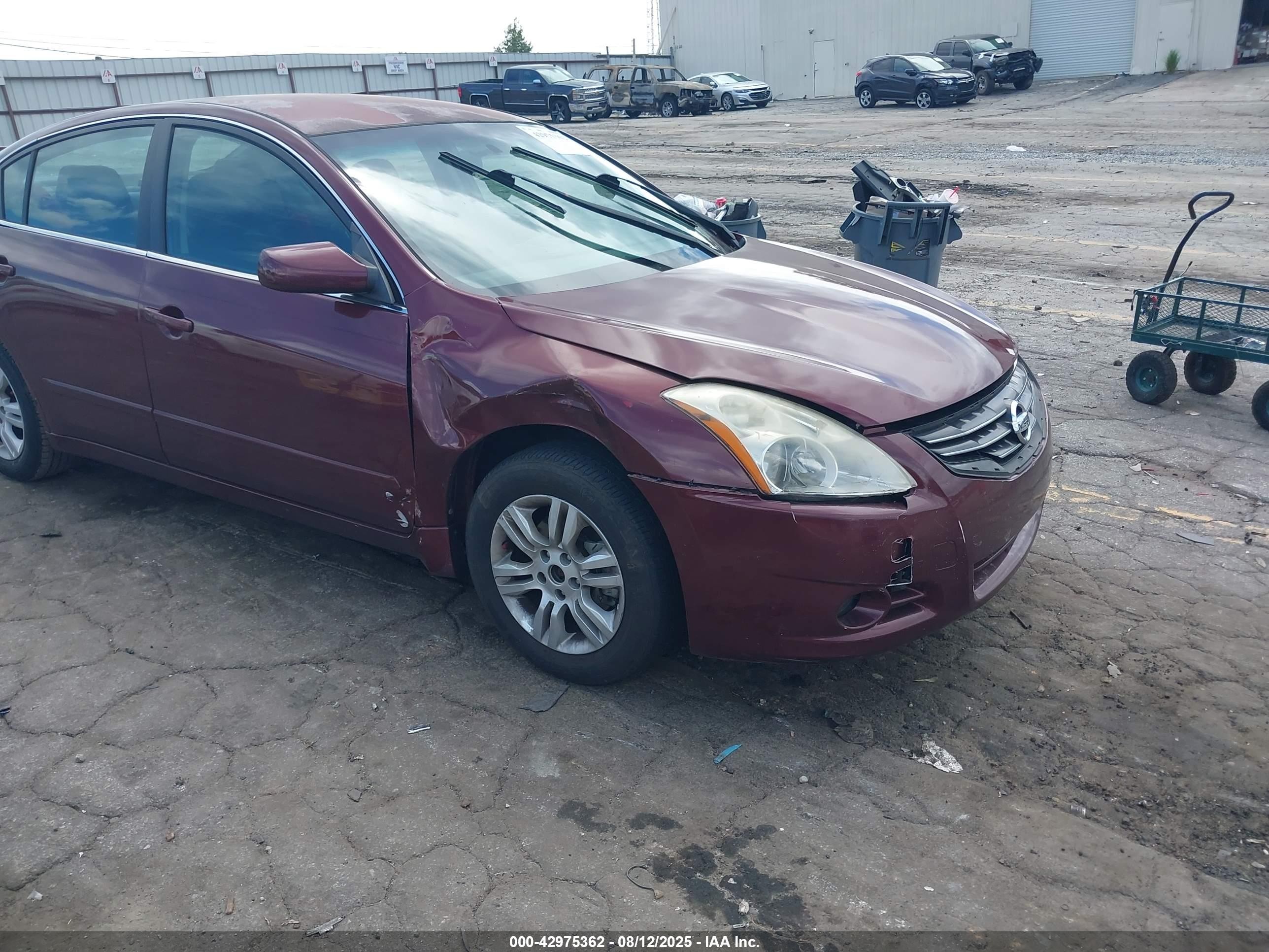 2012 Nissan Altima 2.5 S Темно-бордовый vin: 1N4AL2AP9CN457387