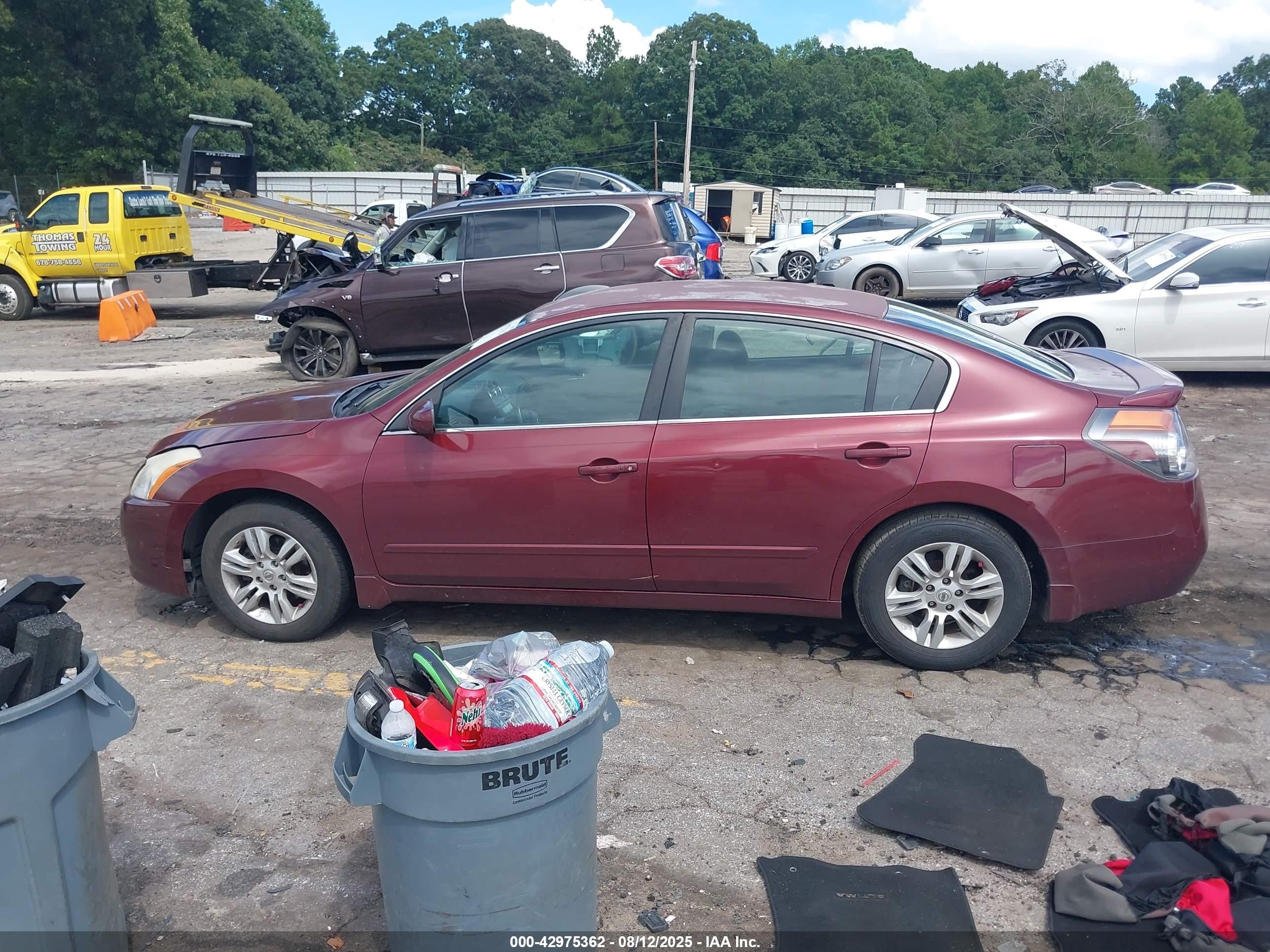 2012 Nissan Altima 2.5 S Темно-бордовый vin: 1N4AL2AP9CN457387