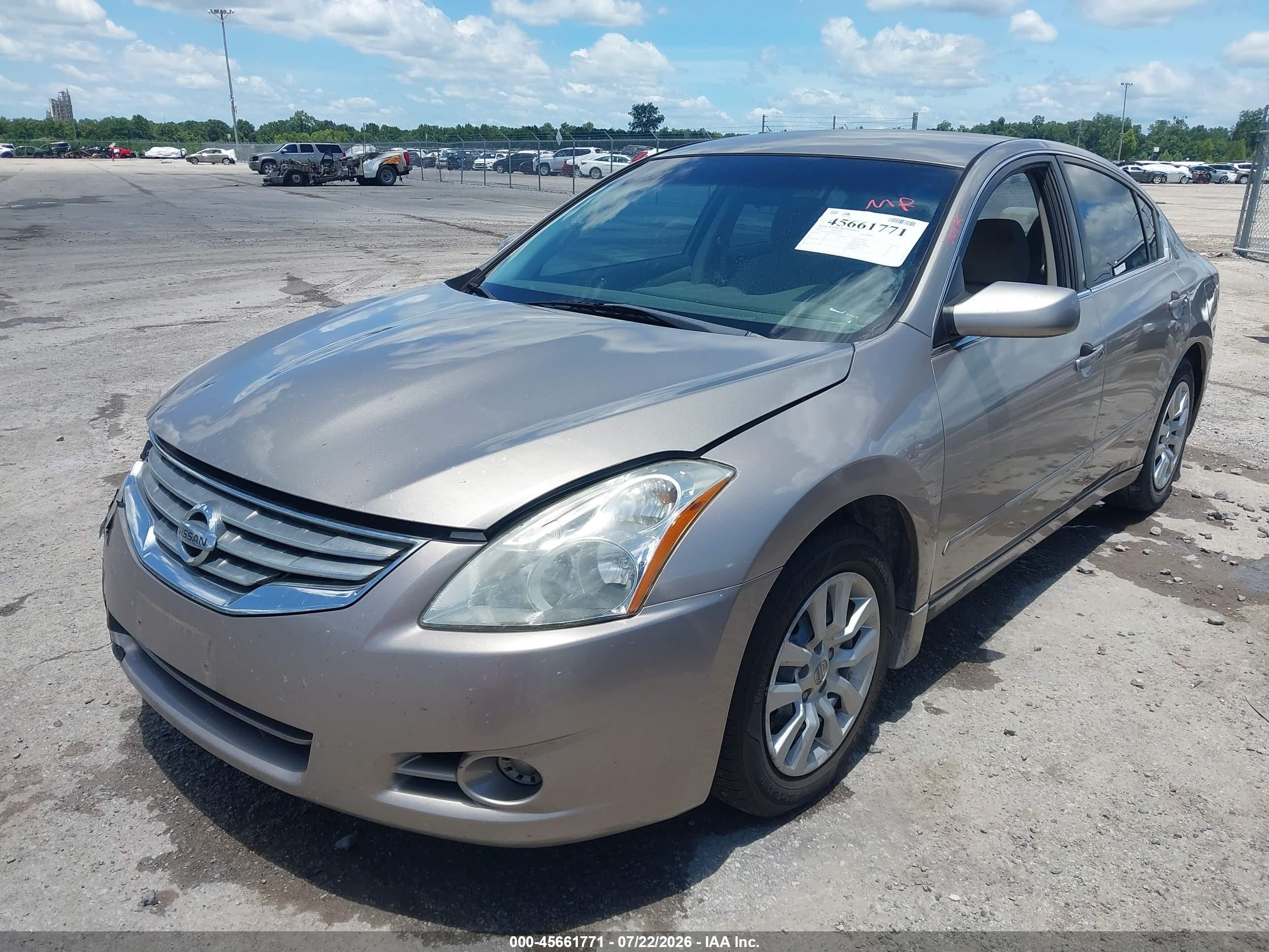 2012 Nissan Altima 2.5 S Tan vin: 1N4AL2AP9CN464792