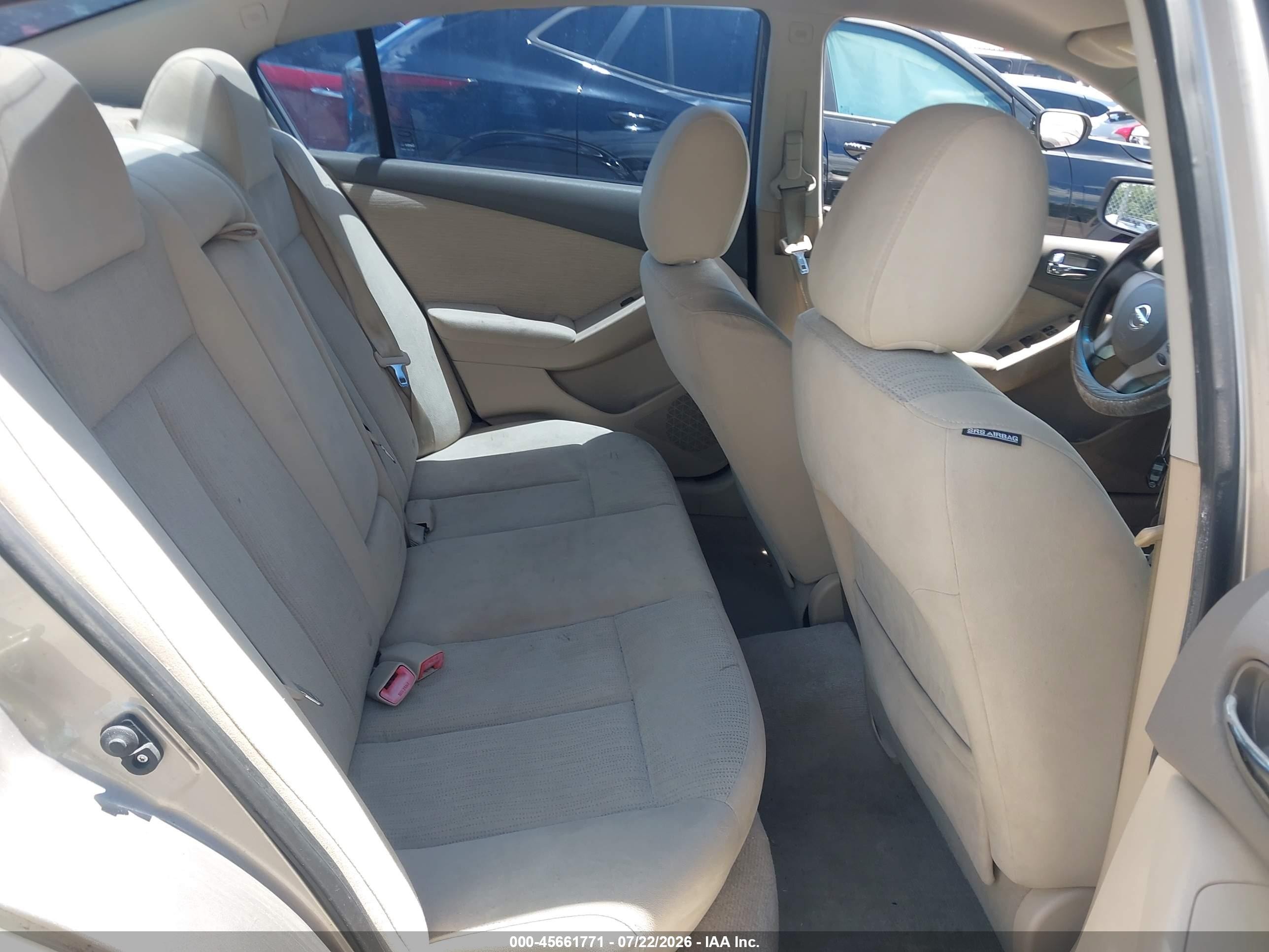 2012 Nissan Altima 2.5 S Tan vin: 1N4AL2AP9CN464792