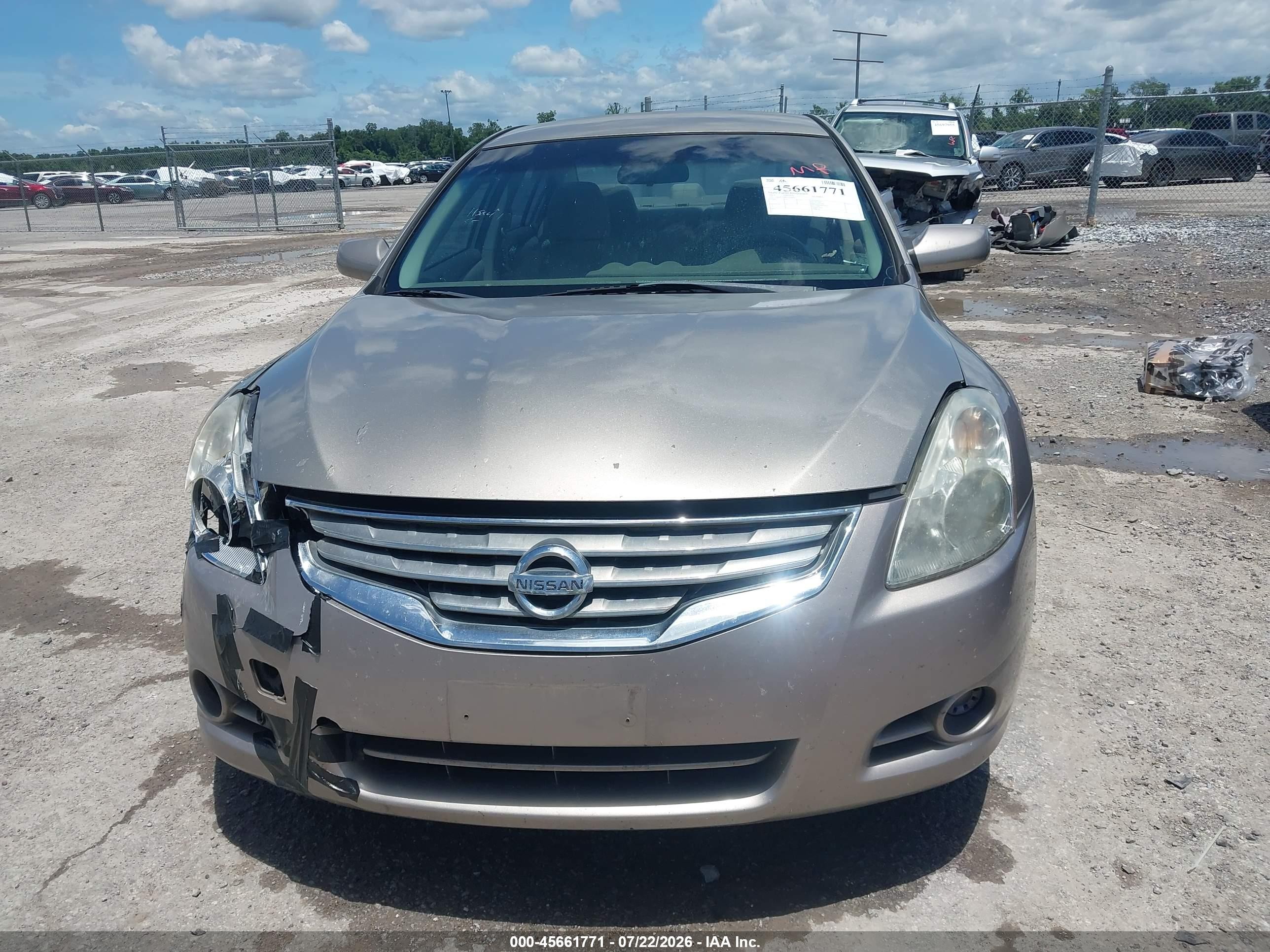 2012 Nissan Altima 2.5 S Tan vin: 1N4AL2AP9CN464792