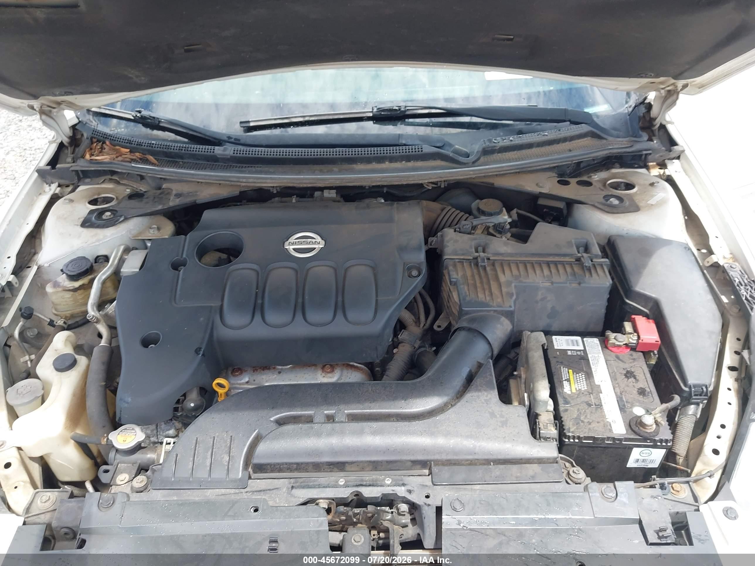 2012 Nissan Altima 2.5 S White vin: 1N4AL2AP9CN483083
