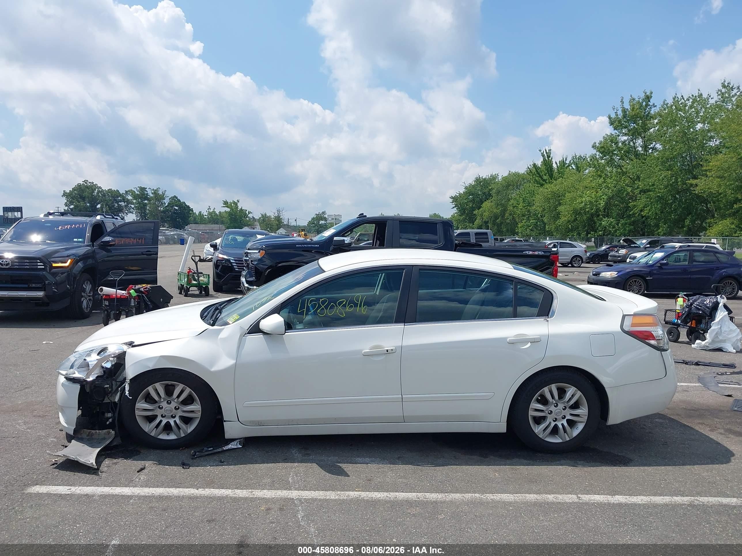 2012 Nissan Altima 2.5 S White vin: 1N4AL2AP9CN533562