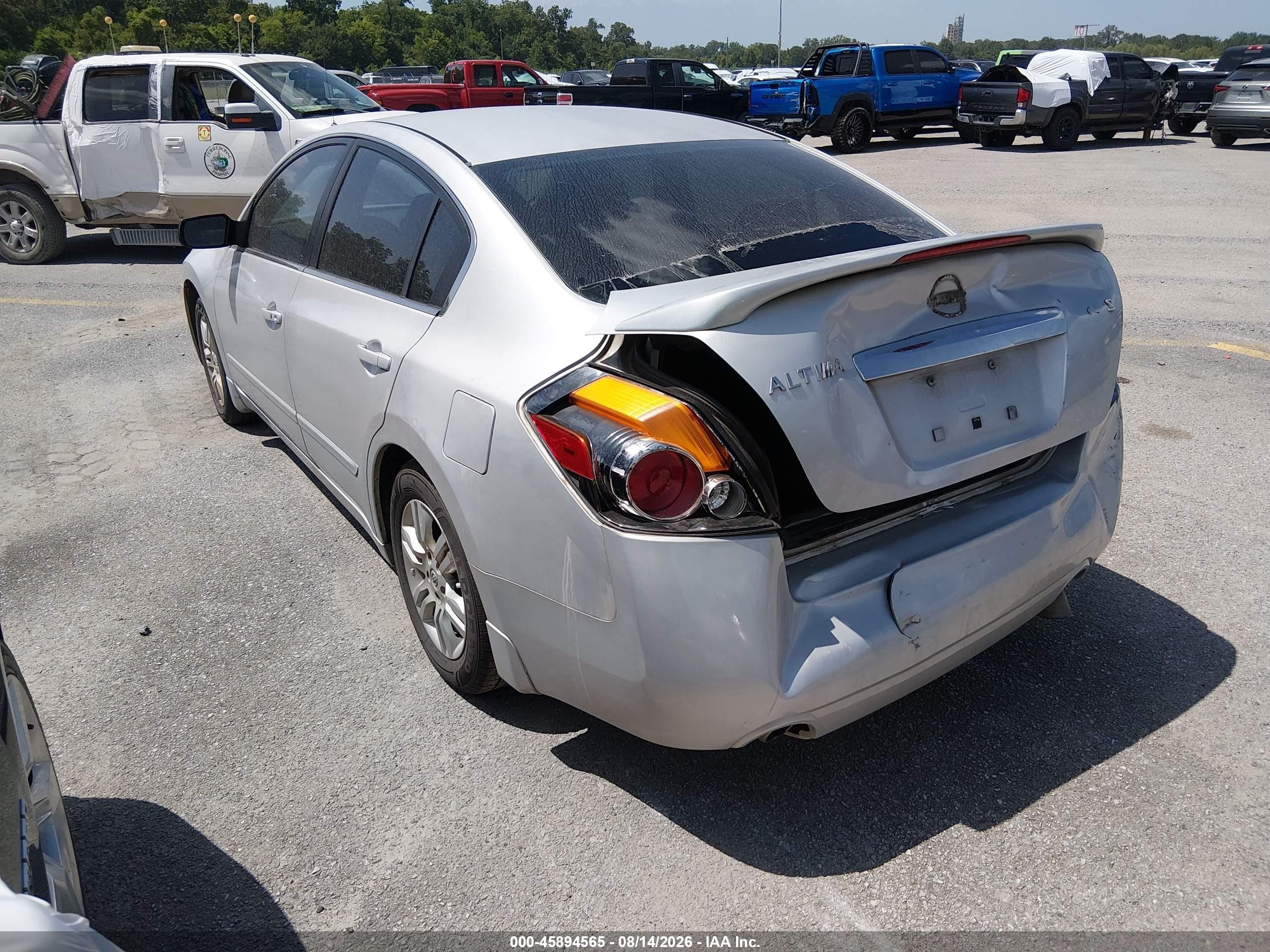 2012 Nissan Altima 2.5 S Silver vin: 1N4AL2AP9CN556436
