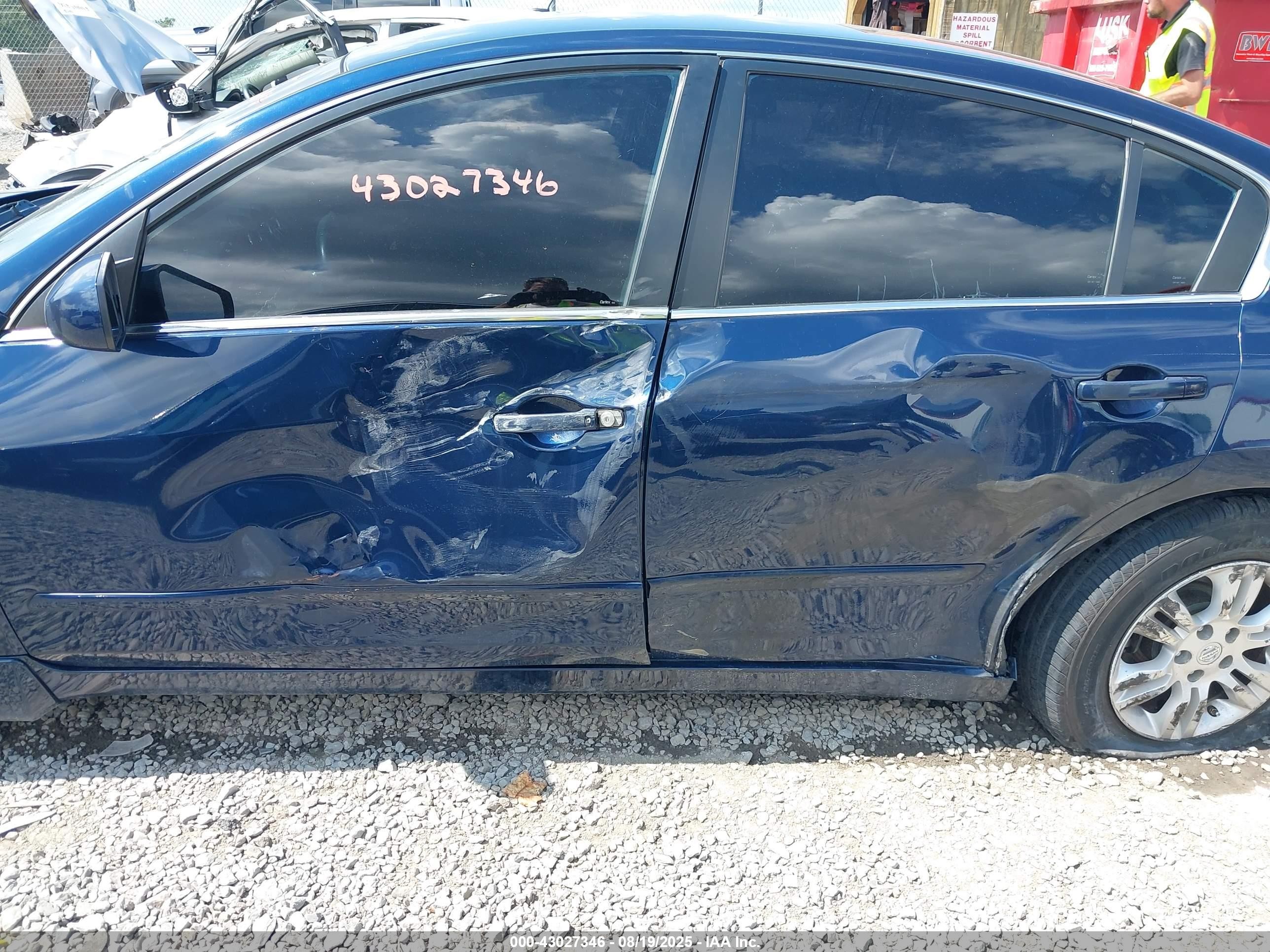 2012 Nissan Altima 2.5 S Blue vin: 1N4AL2AP9CN569106