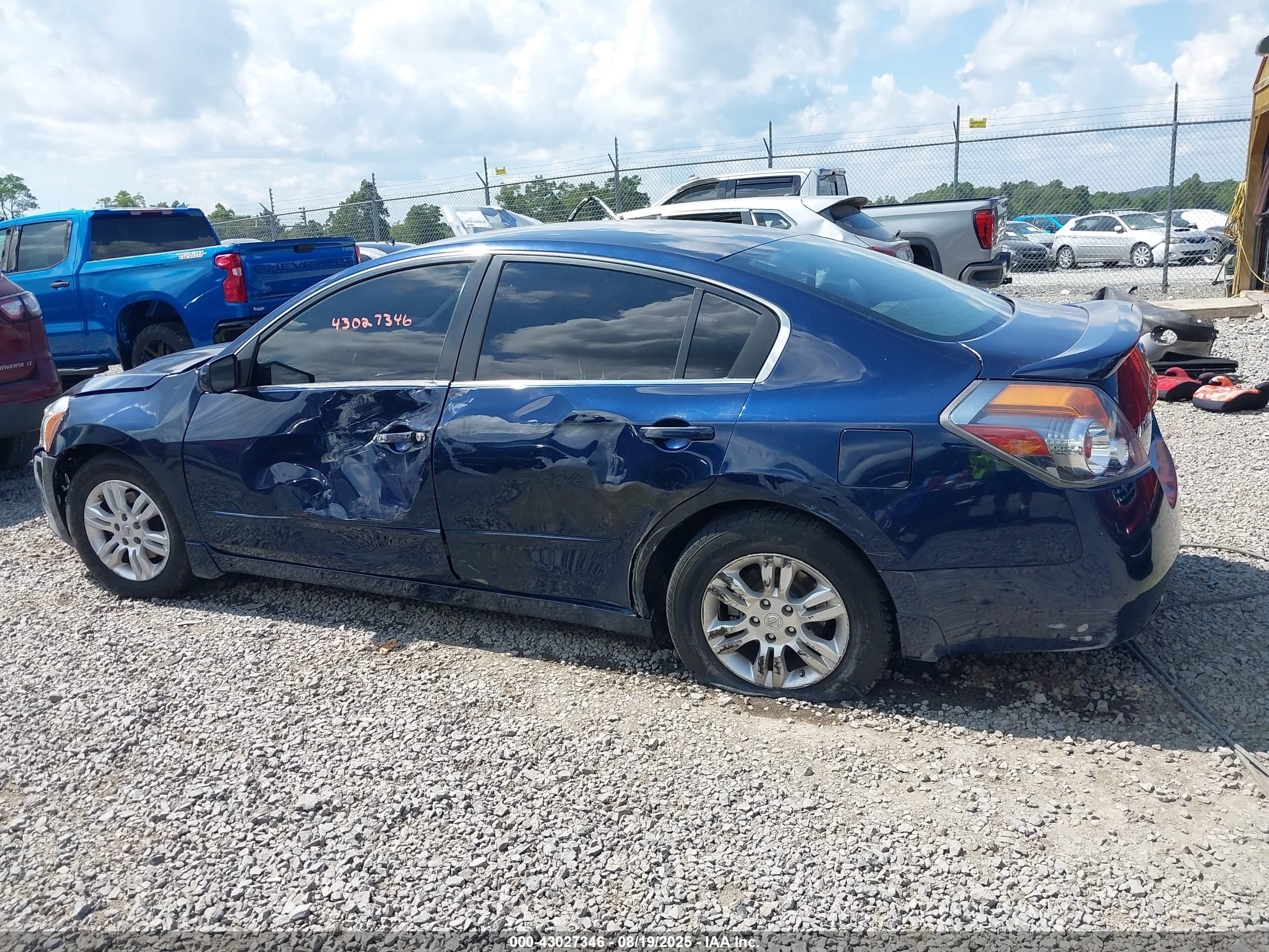 2012 Nissan Altima 2.5 S Blue vin: 1N4AL2AP9CN569106