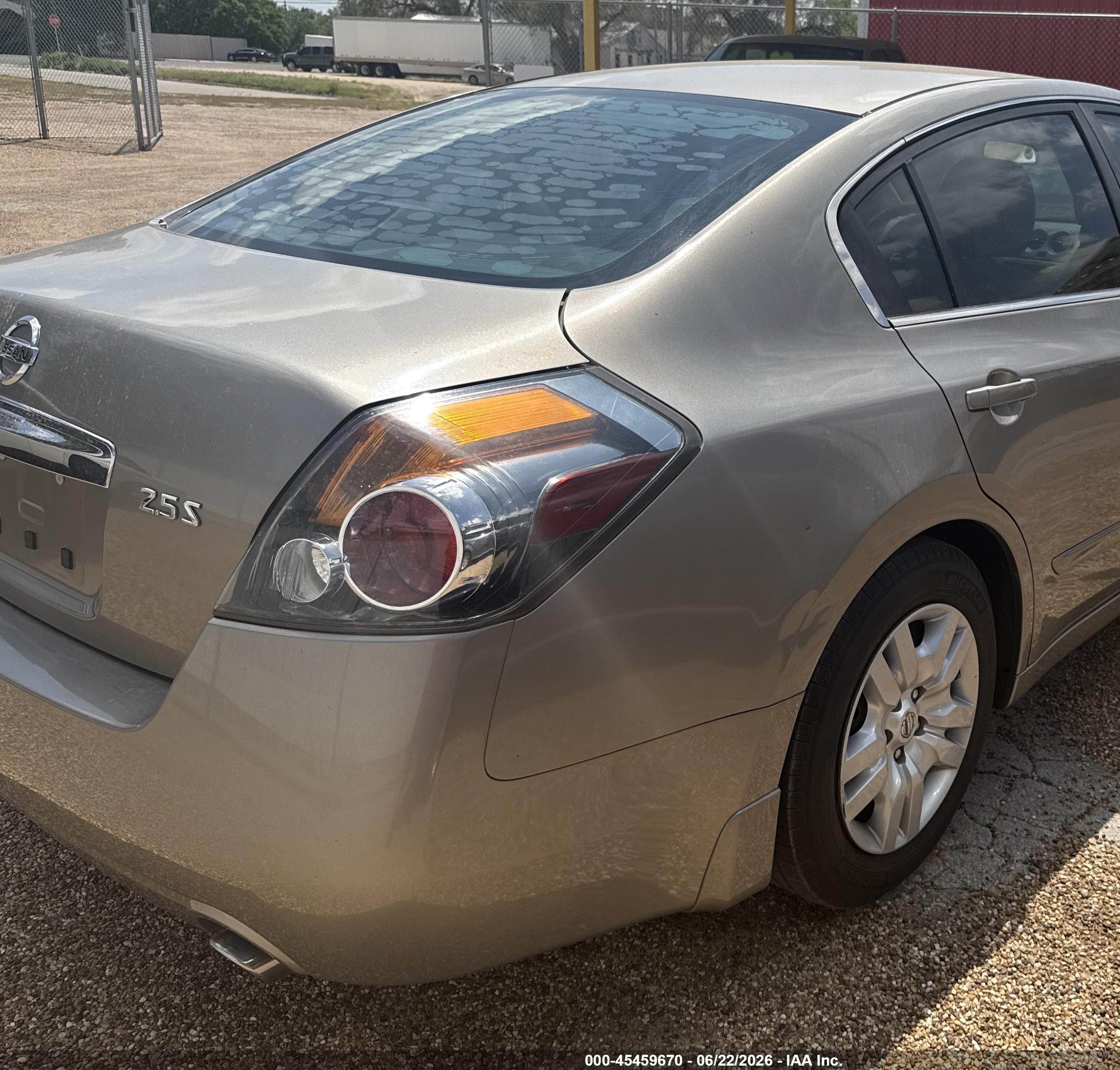 2012 Nissan Altima 2.5 S Tan vin: 1N4AL2AP9CN573253