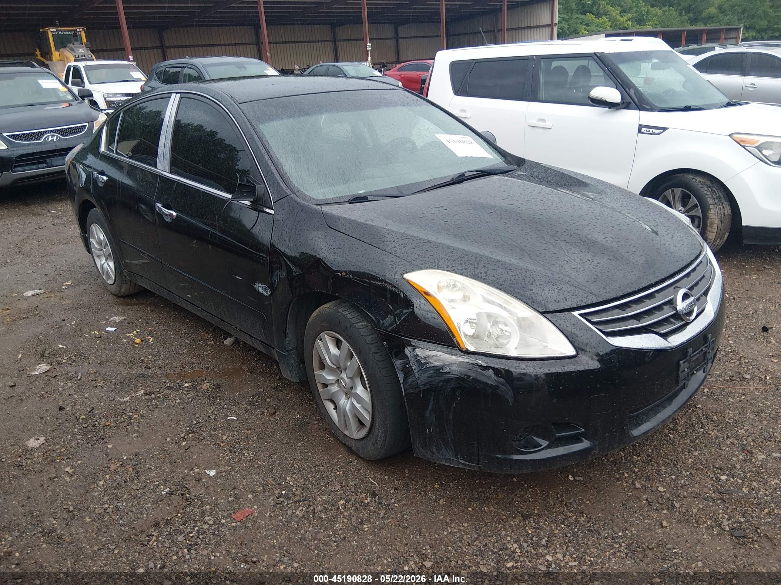 2012 Nissan Altima 2.5 S Black vin: 1N4AL2AP9CN576590