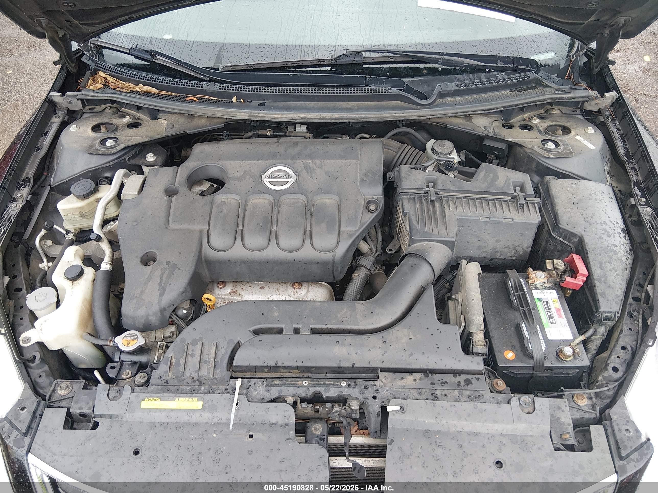 2012 Nissan Altima 2.5 S Black vin: 1N4AL2AP9CN576590