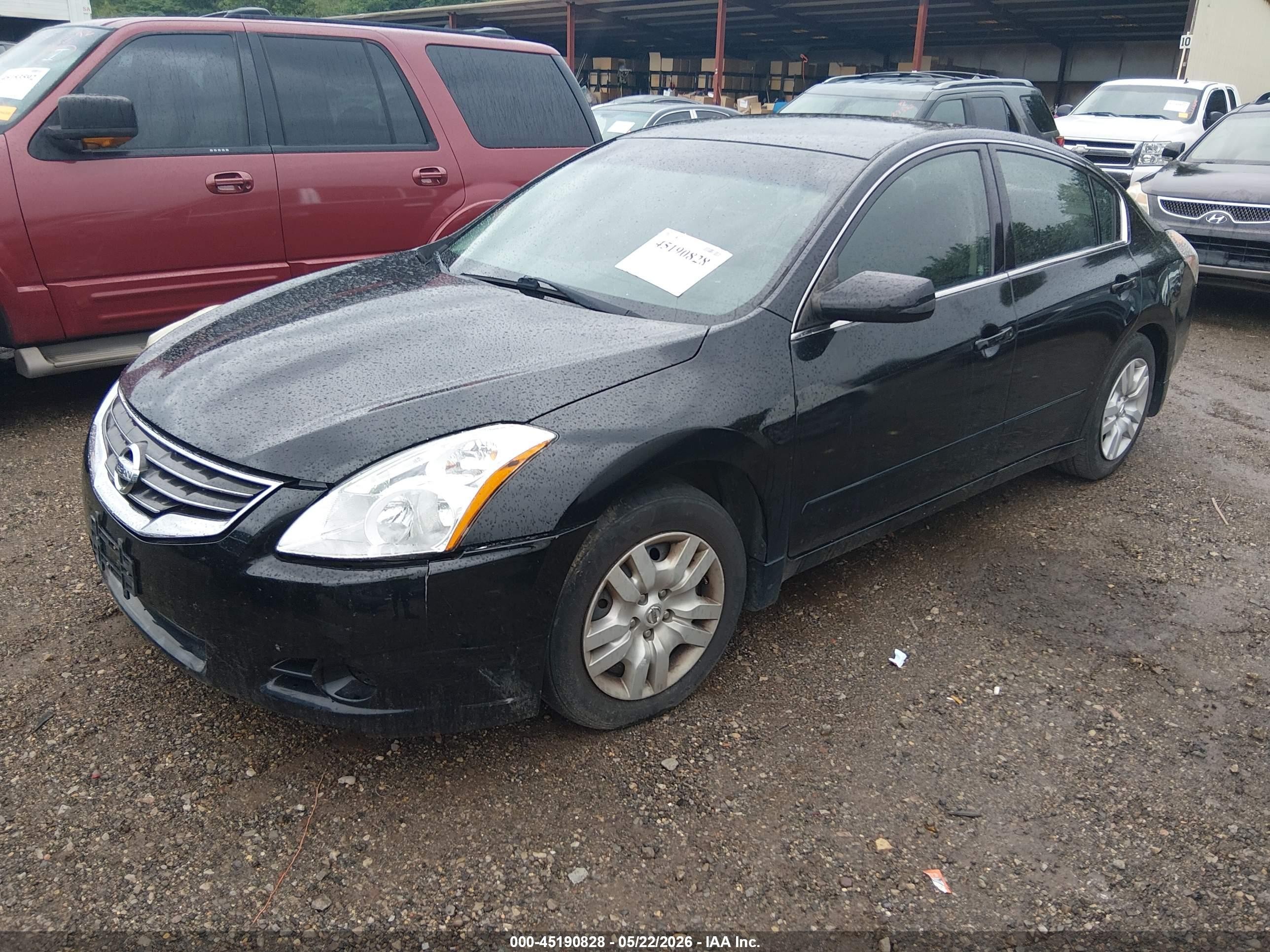 2012 Nissan Altima 2.5 S Black vin: 1N4AL2AP9CN576590
