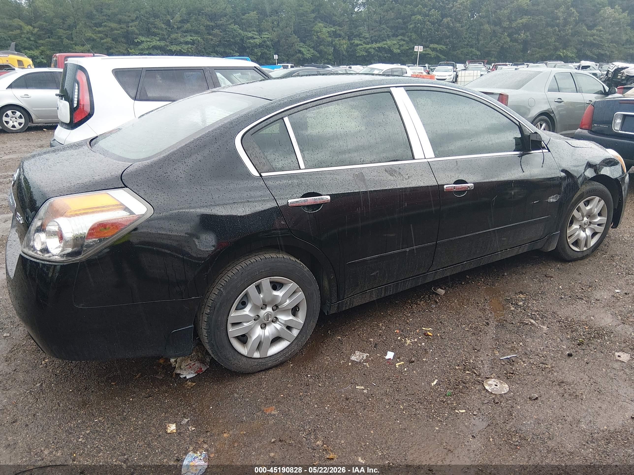 2012 Nissan Altima 2.5 S Black vin: 1N4AL2AP9CN576590