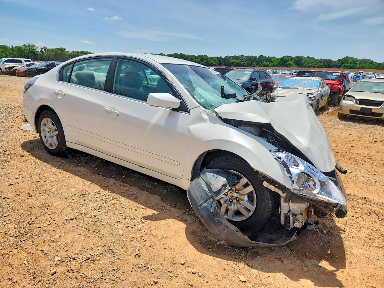 2010 Nissan Altima 2.5 White vin: 1N4AL2APXAC144809