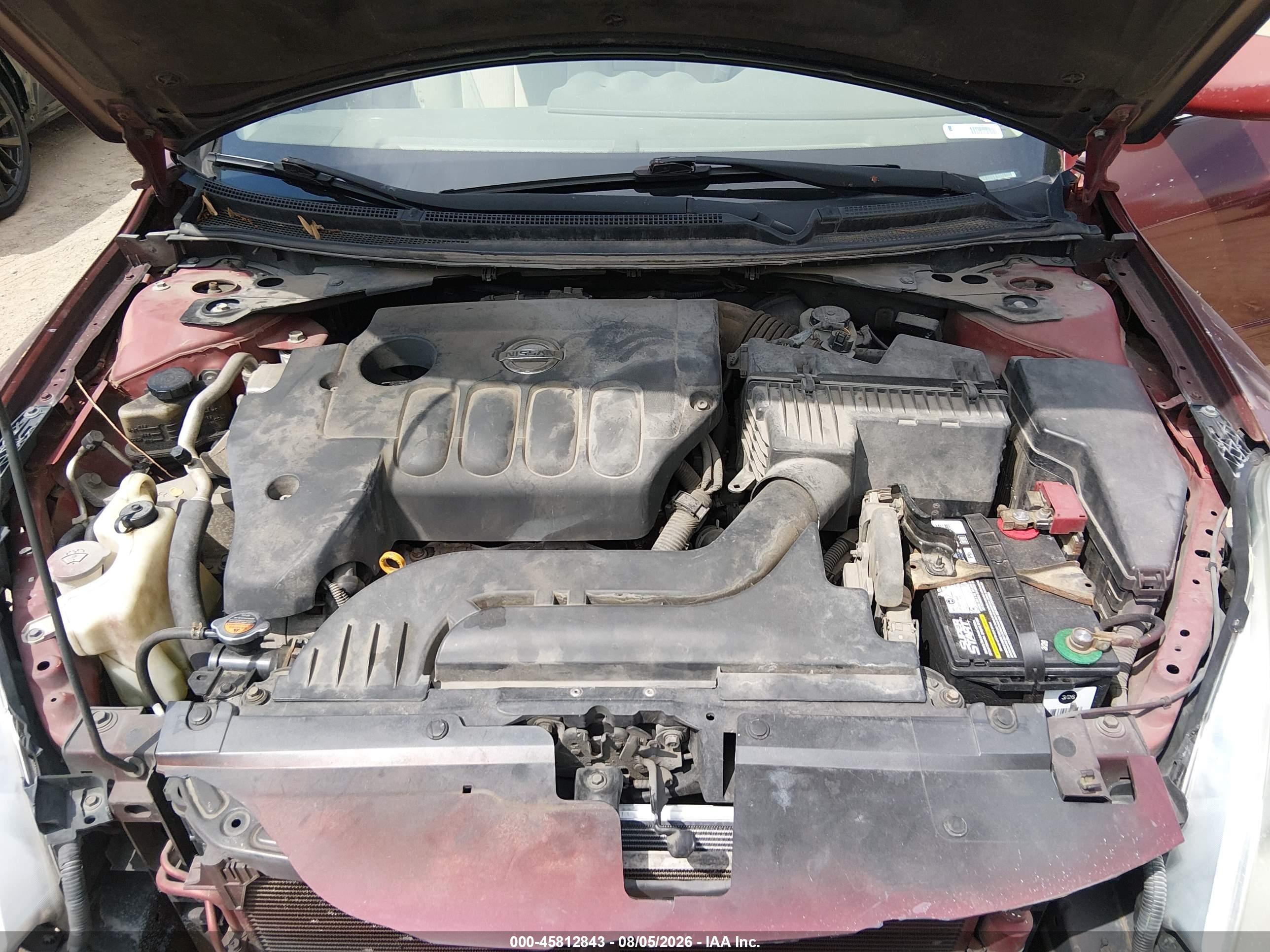 2010 Nissan Altima 2.5 S Темно-бордовый vin: 1N4AL2APXAN402332