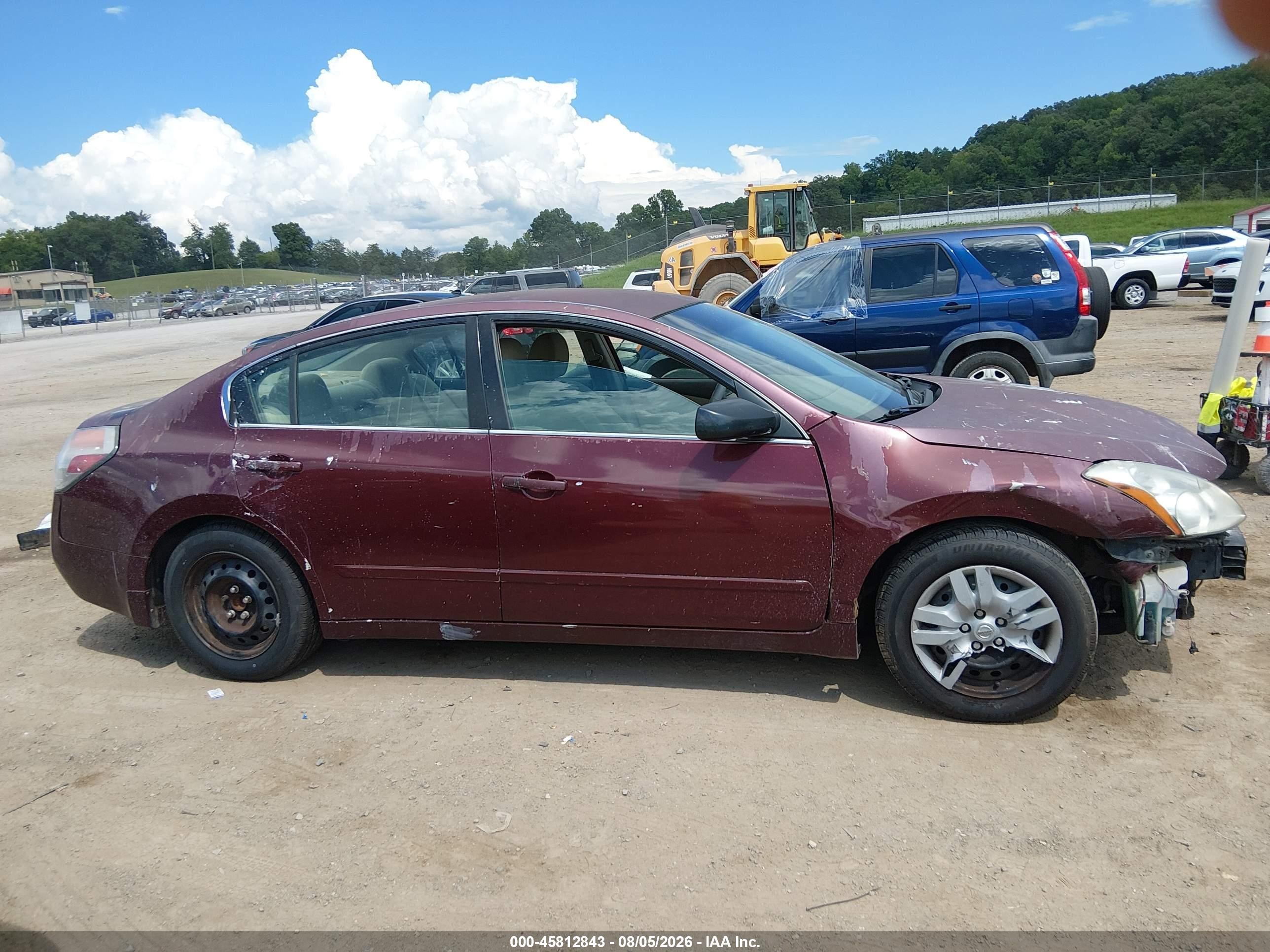 2010 Nissan Altima 2.5 S Темно-бордовый vin: 1N4AL2APXAN402332