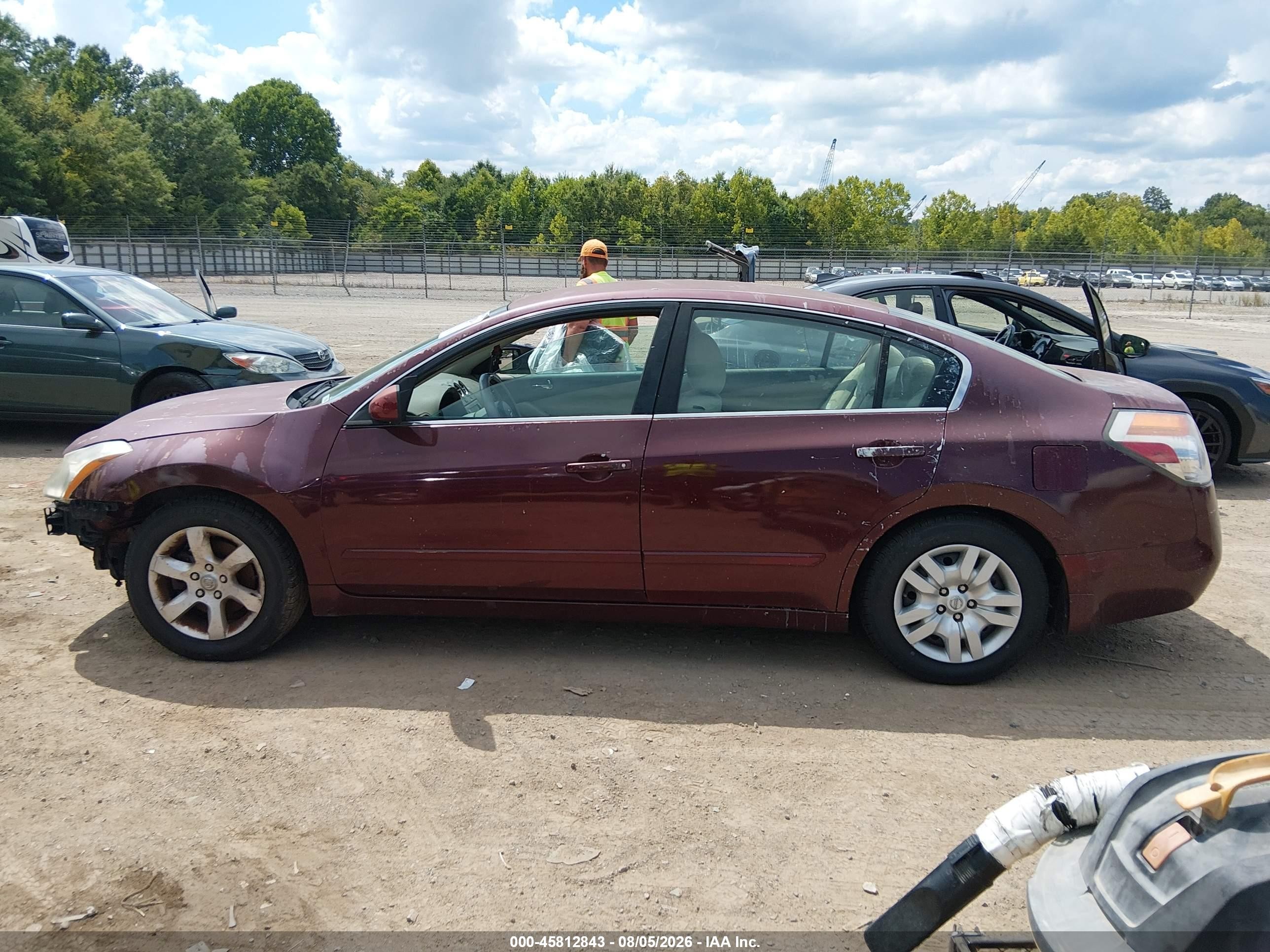 2010 Nissan Altima 2.5 S Темно-бордовый vin: 1N4AL2APXAN402332