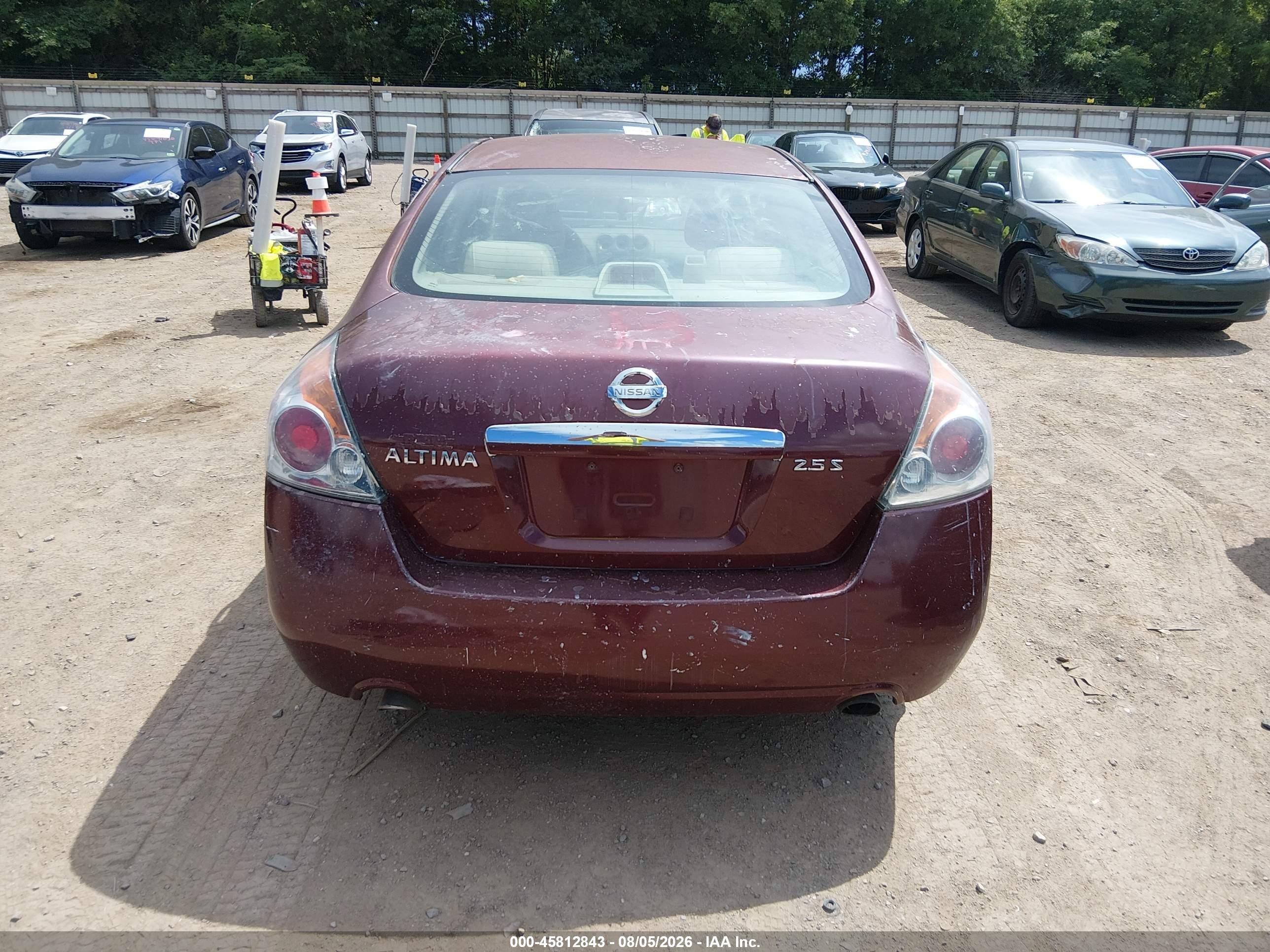 2010 Nissan Altima 2.5 S Темно-бордовый vin: 1N4AL2APXAN402332