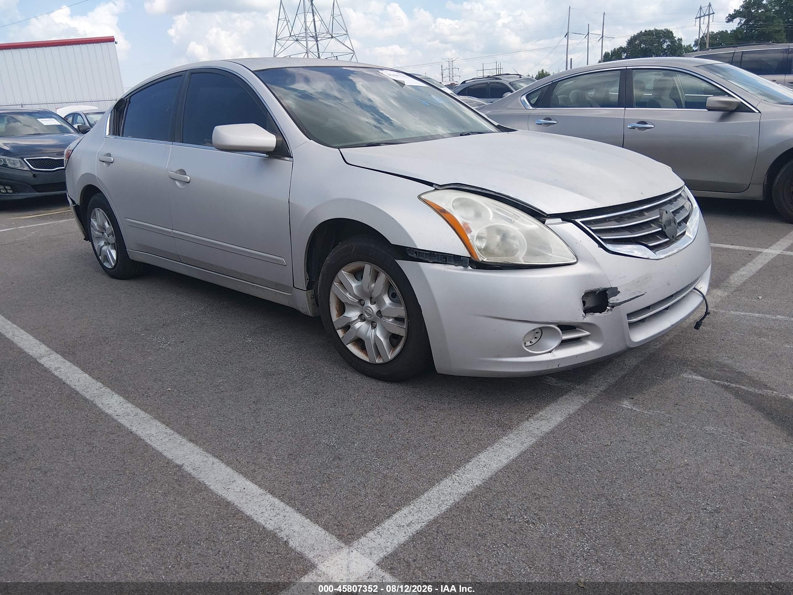 2010 Nissan Altima 2.5 Серебряный vin: 1N4AL2APXAN403299