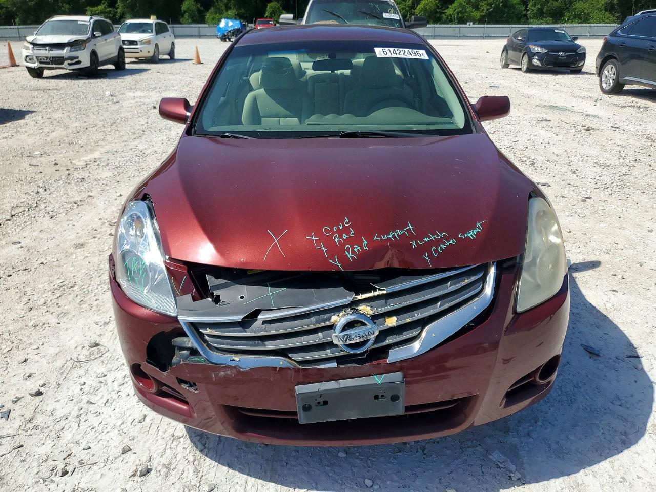 2010 Nissan Altima 2.5 Maroon vin: 1N4AL2APXAN412780