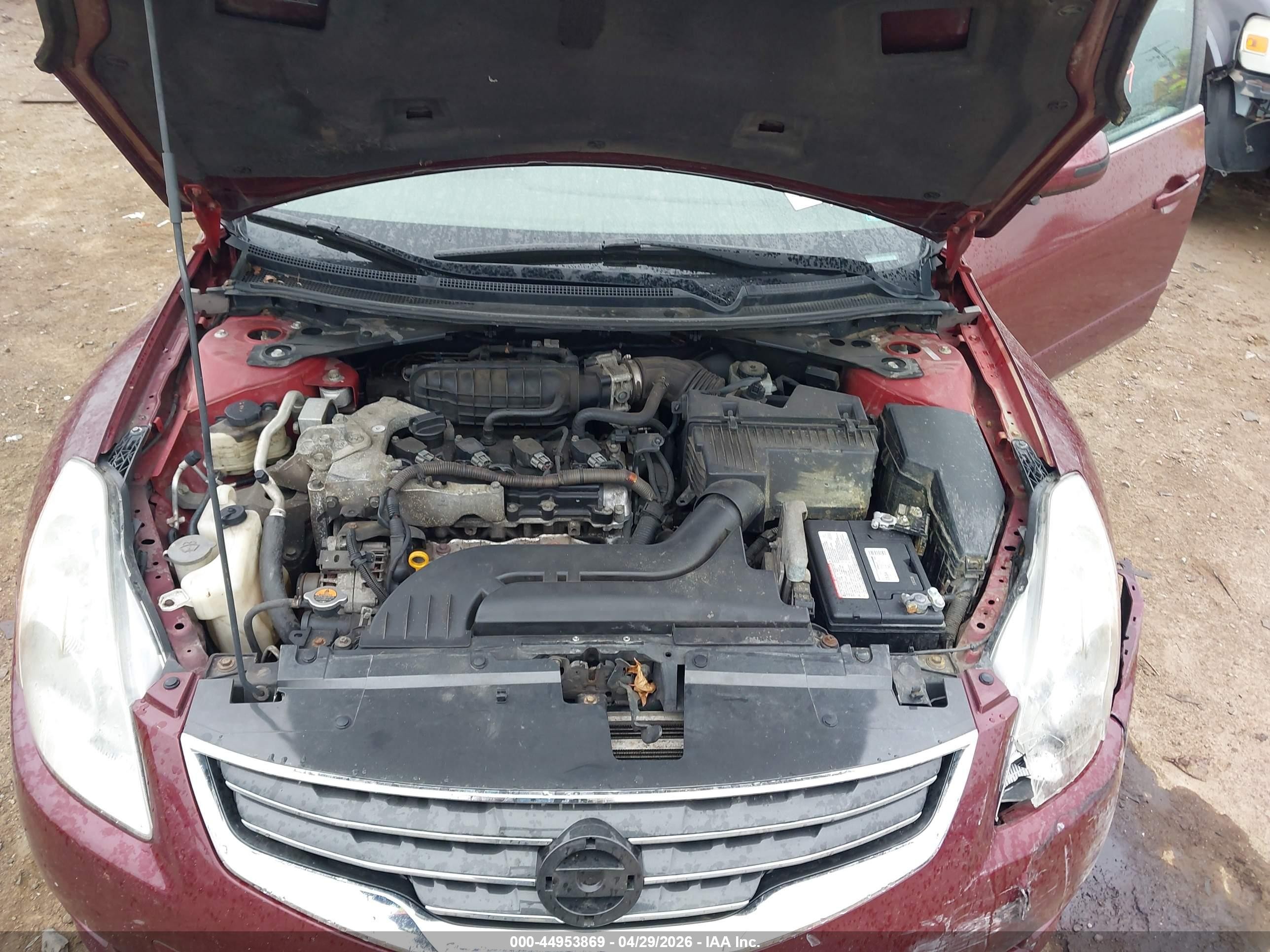 2010 Nissan Altima 2.5 S Maroon vin: 1N4AL2APXAN447545