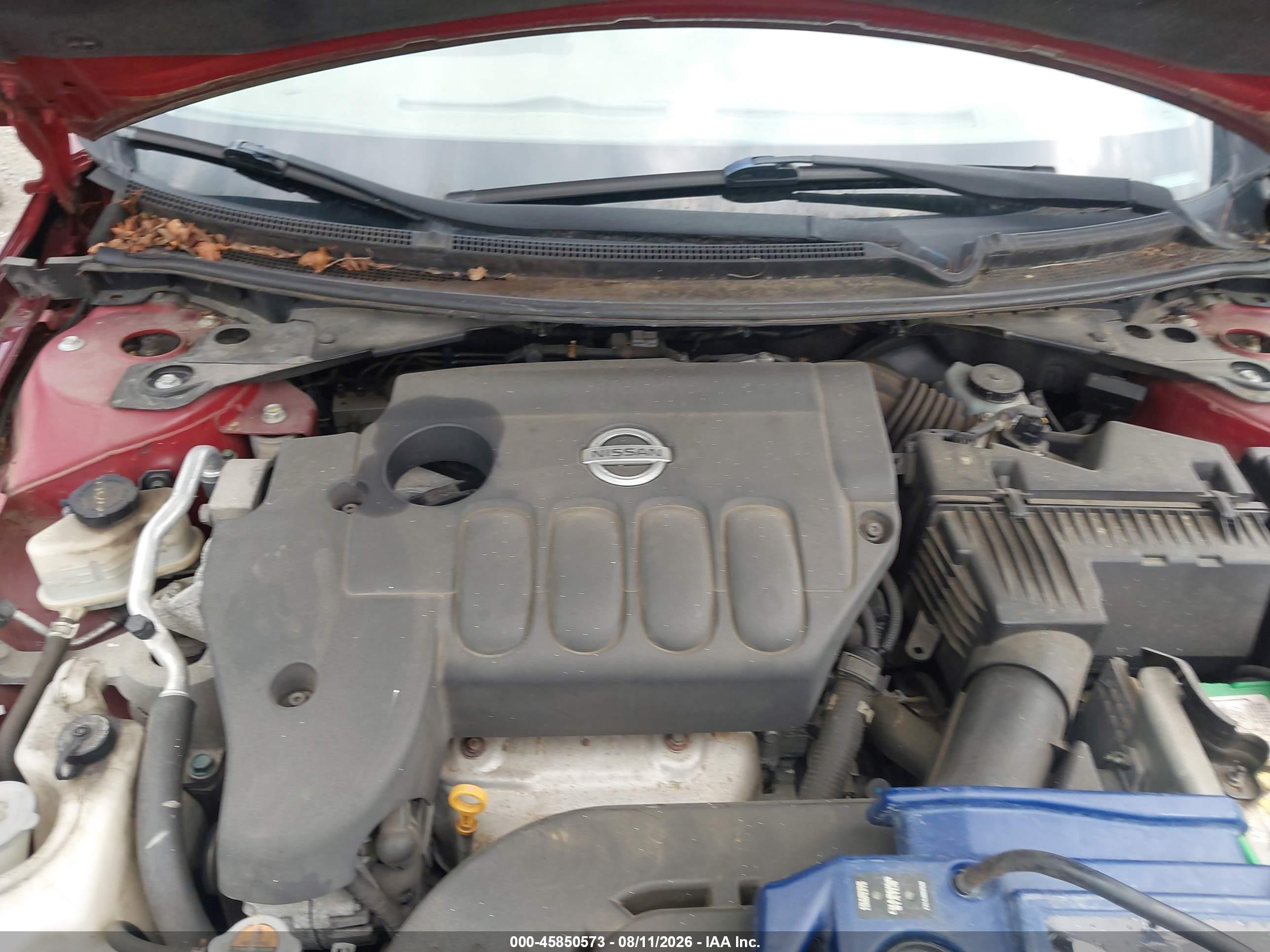 2010 Nissan Altima 2.5 S Burgundy vin: 1N4AL2APXAN452809