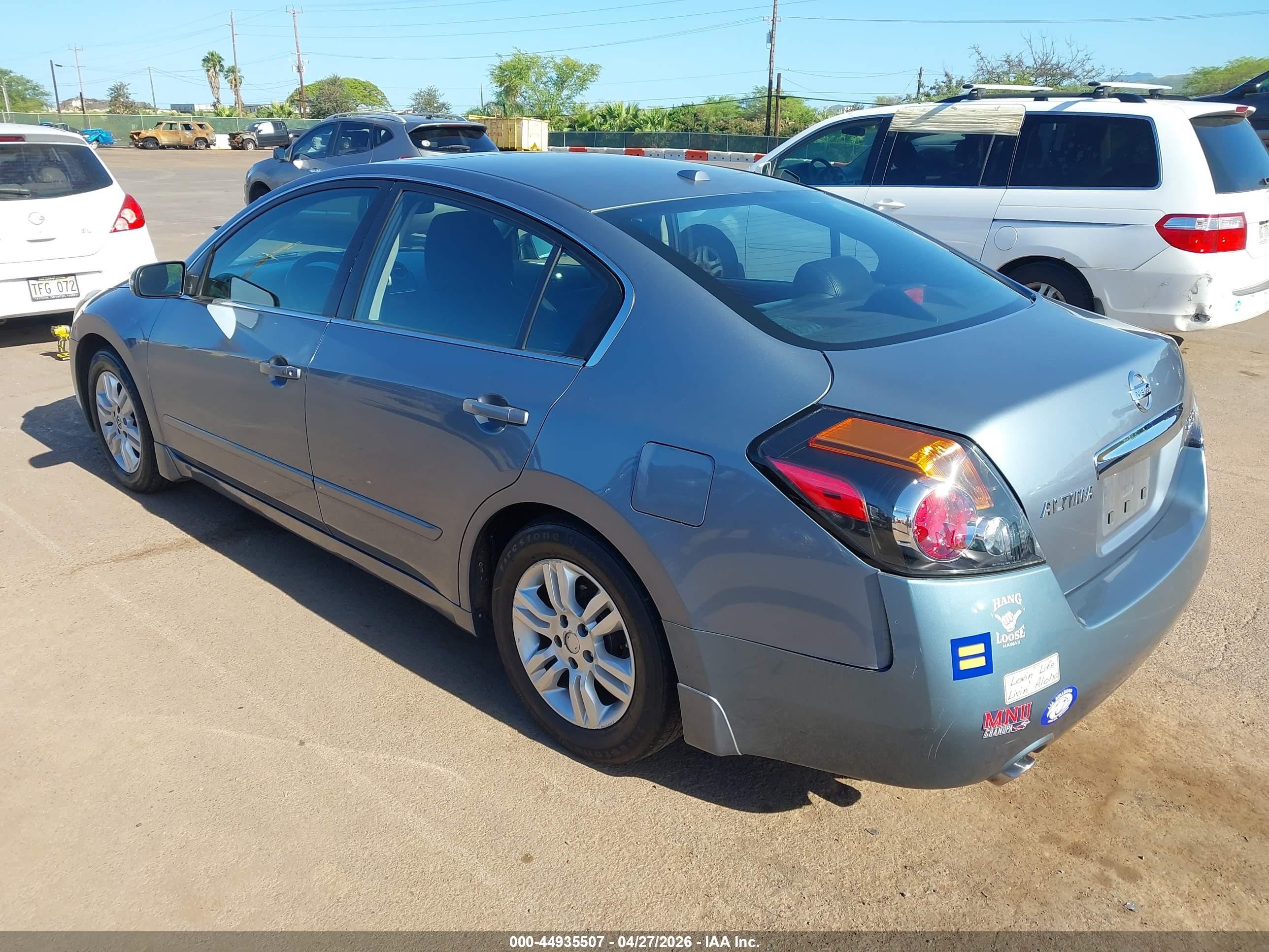 2010 Nissan Altima 2.5 S Light Blue vin: 1N4AL2APXAN471165