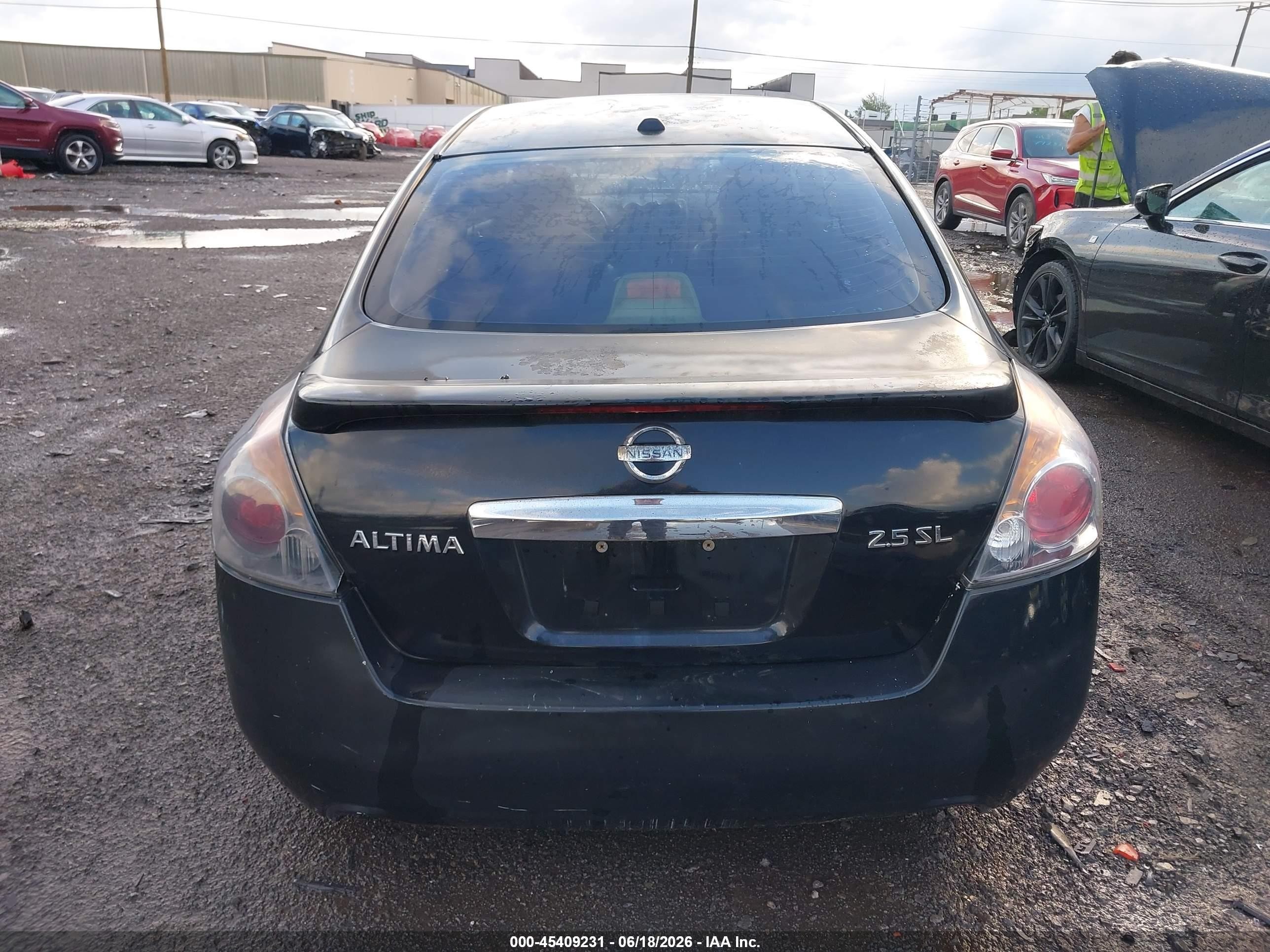 2010 Nissan Altima 2.5 S Black vin: 1N4AL2APXAN497314