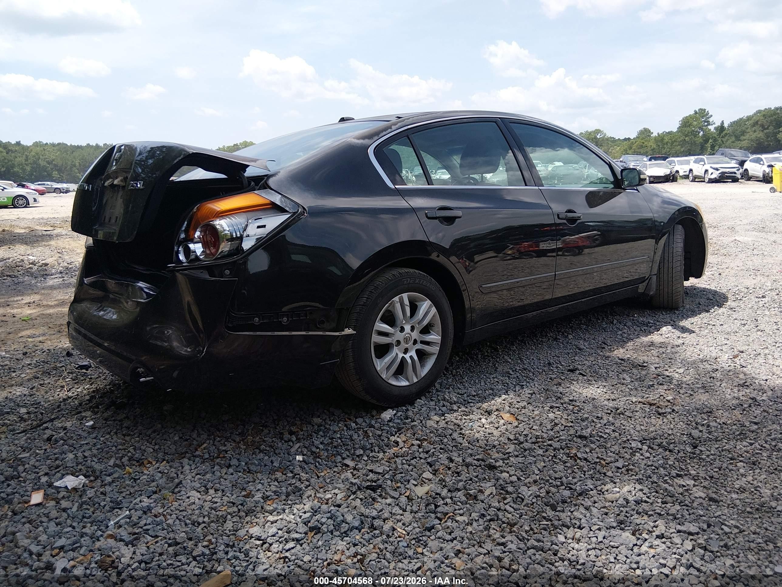 2010 Nissan Altima 2.5 S Black vin: 1N4AL2APXAN498043
