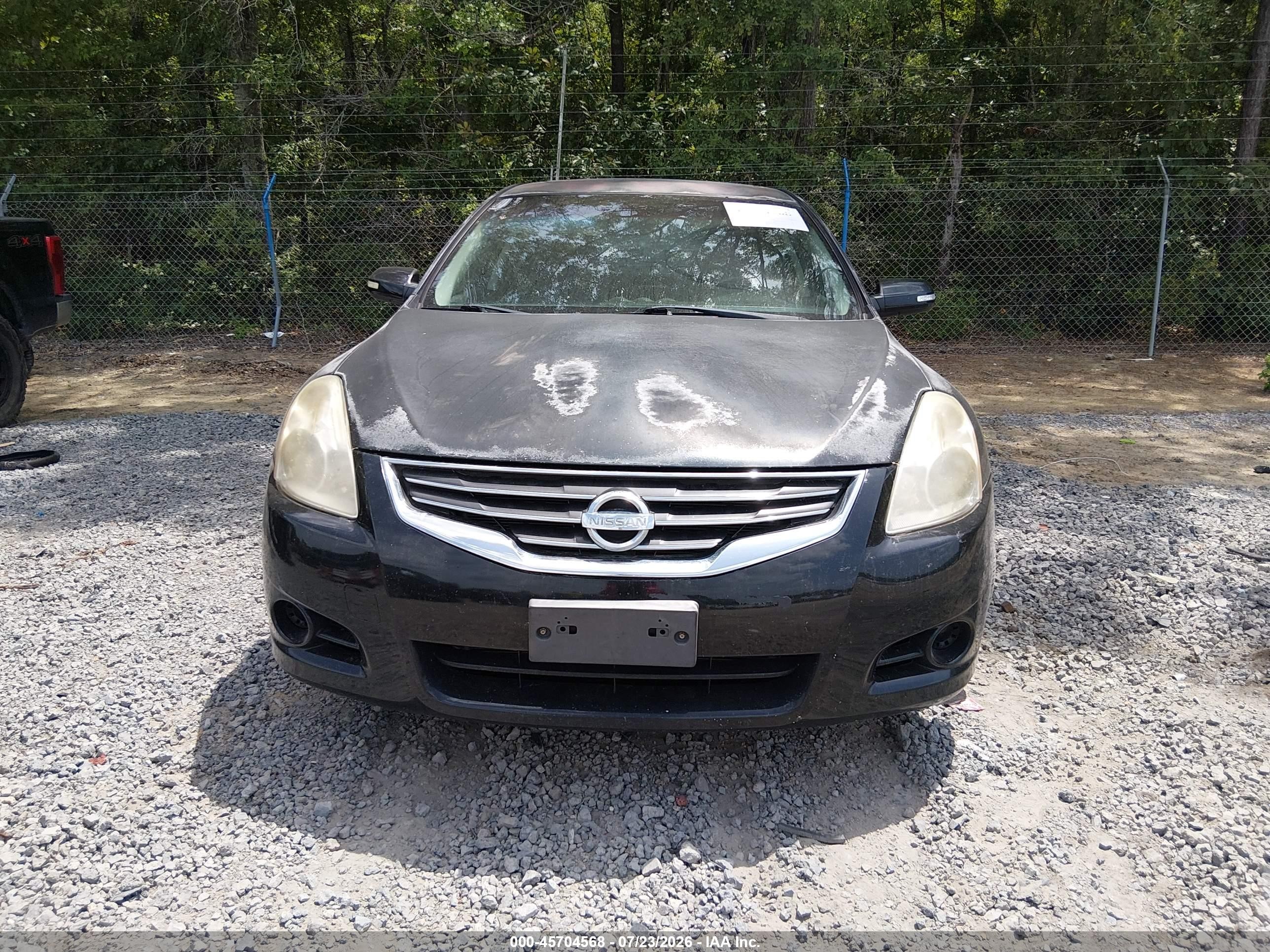 2010 Nissan Altima 2.5 S Black vin: 1N4AL2APXAN498043