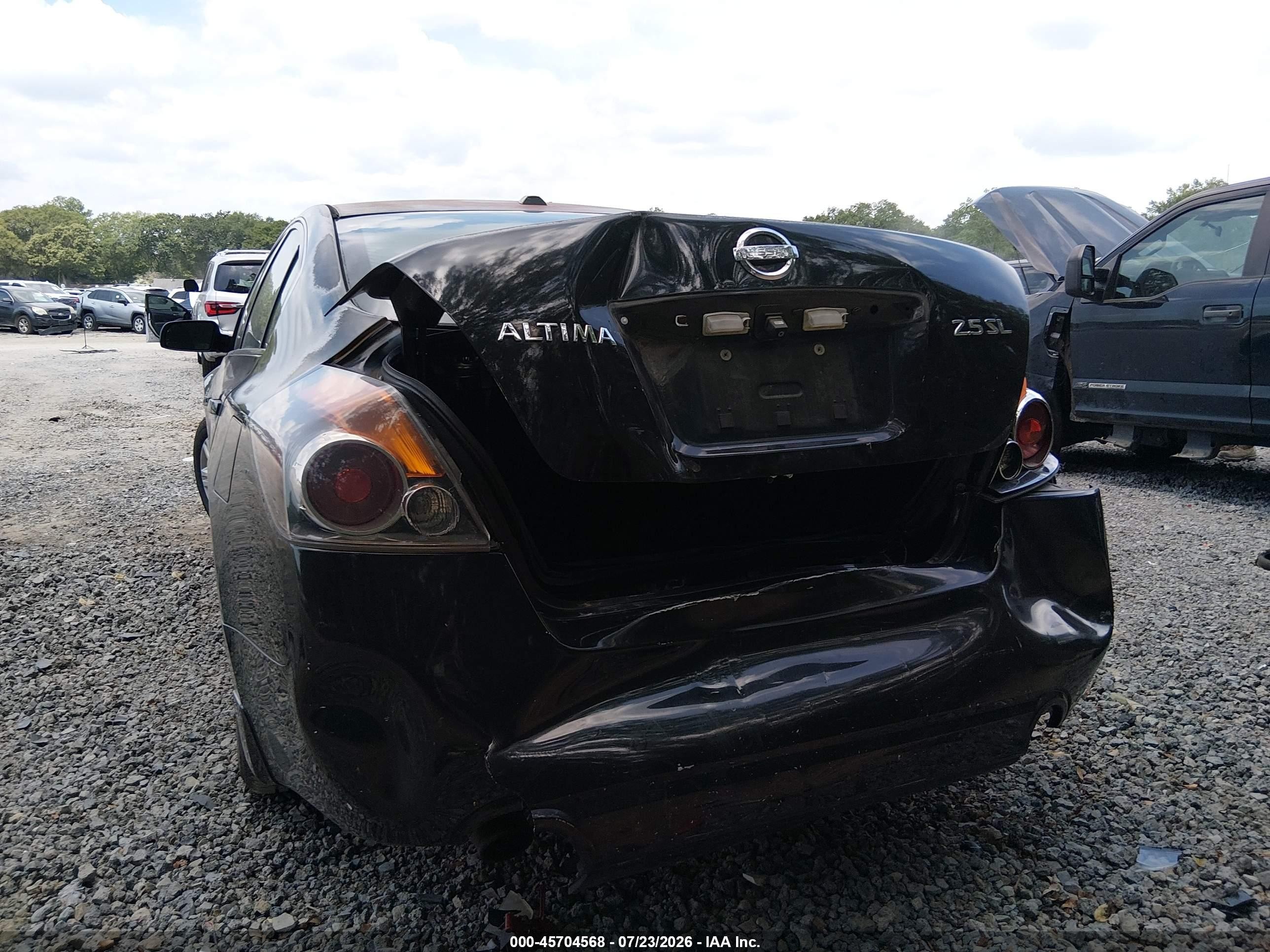 2010 Nissan Altima 2.5 S Black vin: 1N4AL2APXAN498043