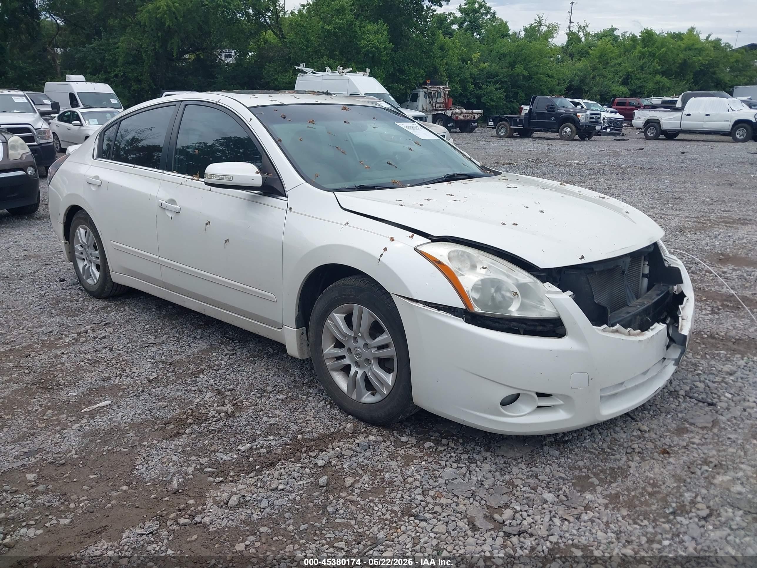 2010 Nissan Altima 2.5 S White vin: 1N4AL2APXAN505752