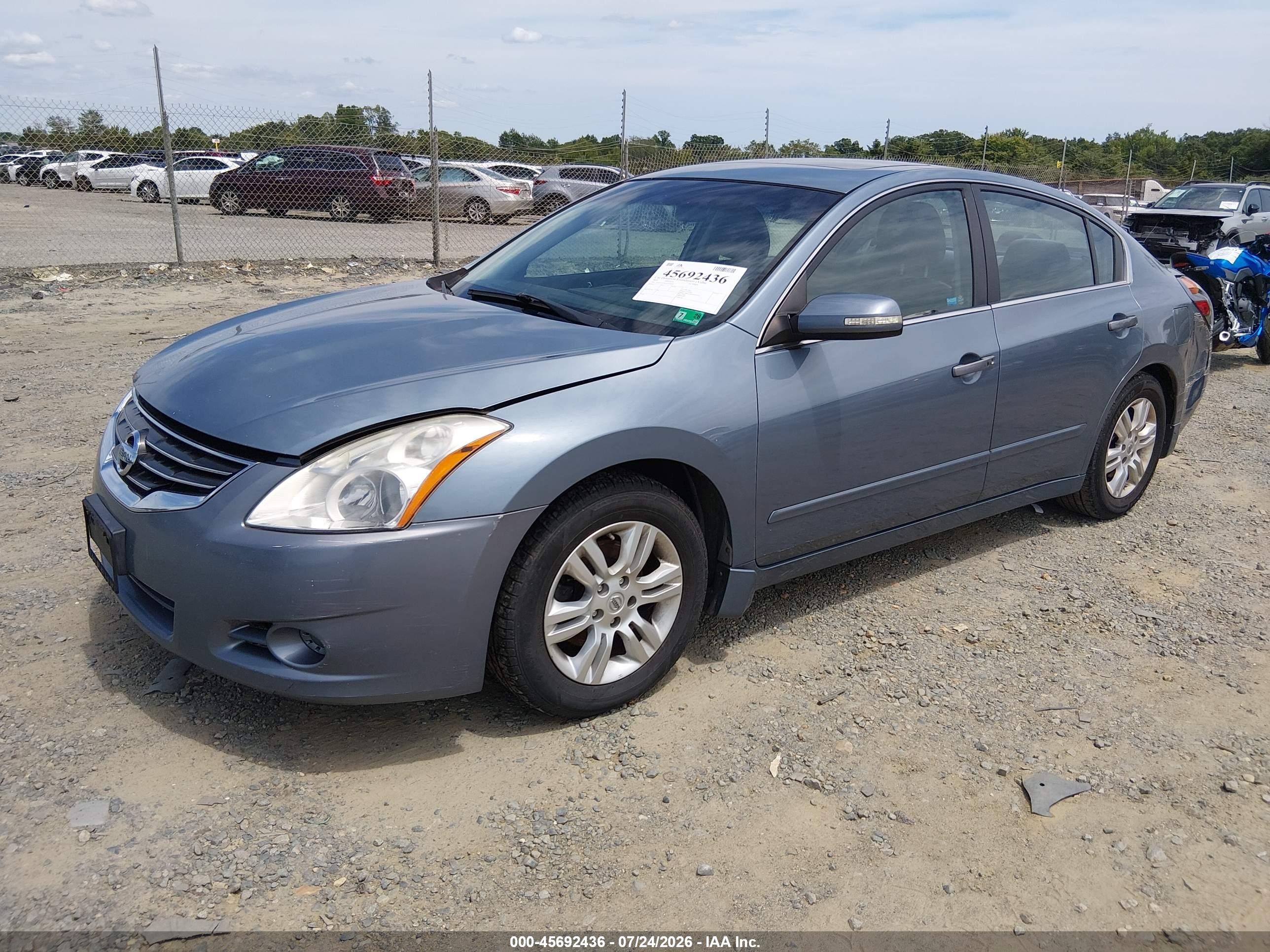 2010 Nissan Altima 2.5 S Blue vin: 1N4AL2APXAN525449