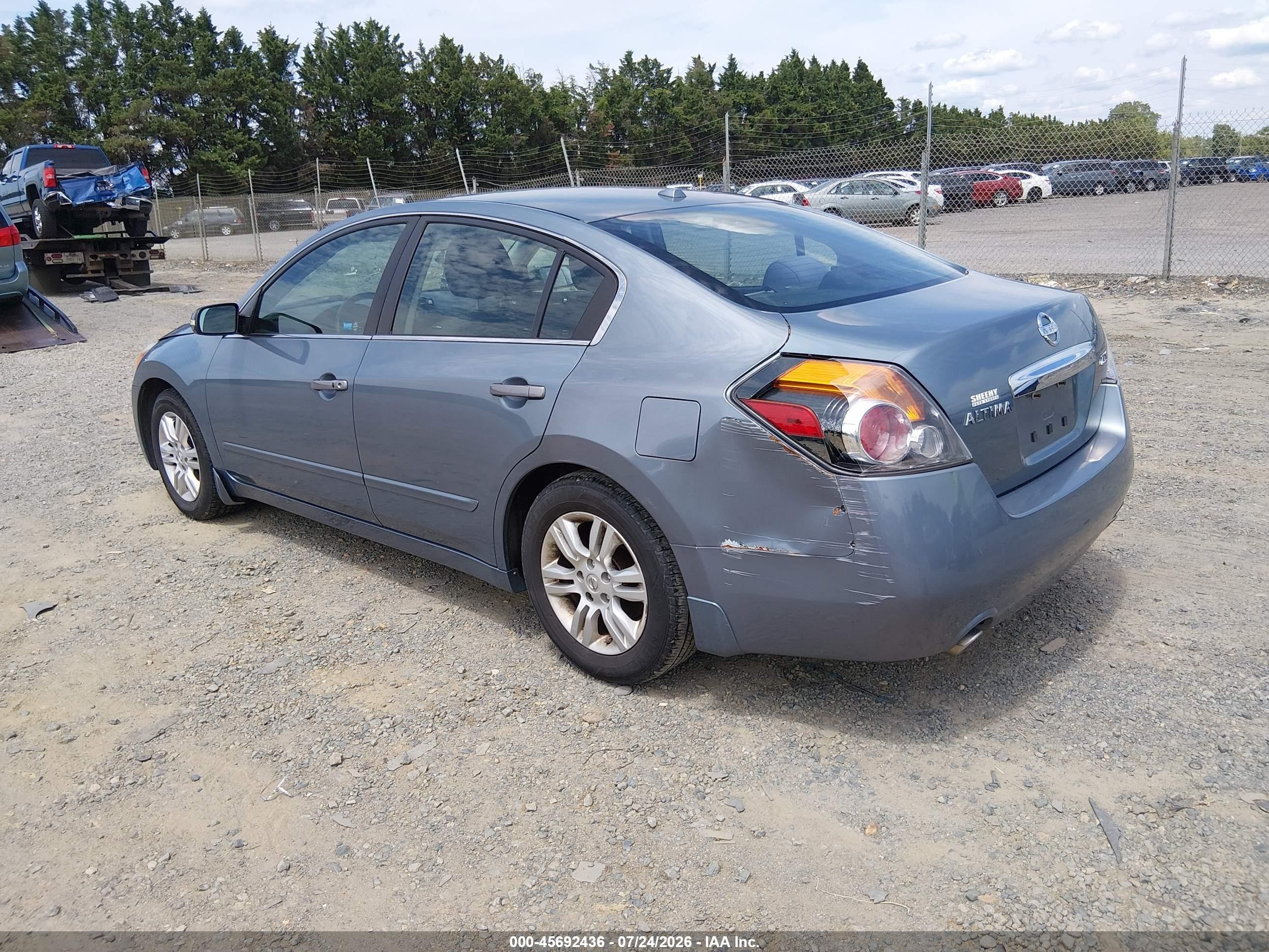 2010 Nissan Altima 2.5 S Blue vin: 1N4AL2APXAN525449